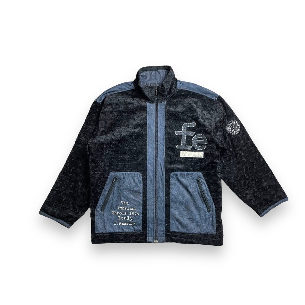 Other FERNAND RAZZINI EMBROIDERED SPELL OUT FULL ZIP JACKET Size US XL / EU 56 / 4 - 2 Thumbnail