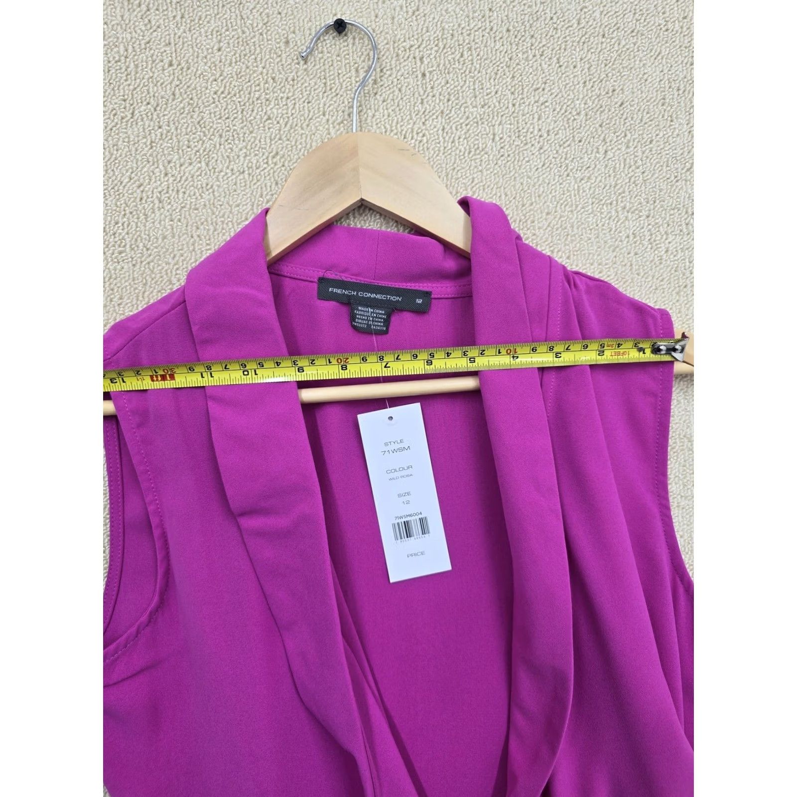 French Connection French Connection Magenta Midi Wrap Dress Size 12 Sleeveless Women’s Size XL / US 12-14 / IT 48-50 - 4 Thumbnail