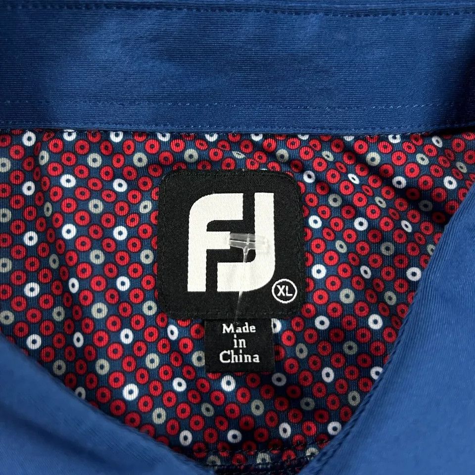 Footjoy Footjoy Polo Shirt Mens XL Geometric Polyester GCC Golf Size US XL / EU 56 / 4 - 3 Thumbnail