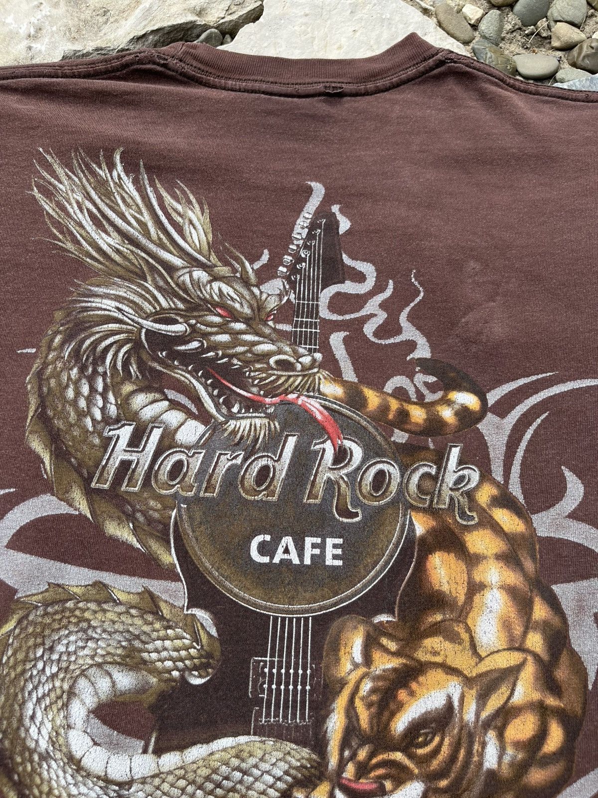 Hard Rock Cafe × Japanese Brand Vintage Hard Rock Cafe Gran Canaria washed dragon y2k tee Size US L / EU 52-54 / 3 - 20 Thumbnail
