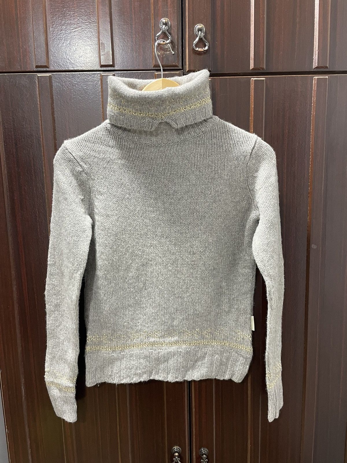 image of Moncler Women’S Turtle Neck Sweater in White/Cream, Women's (Size Small)