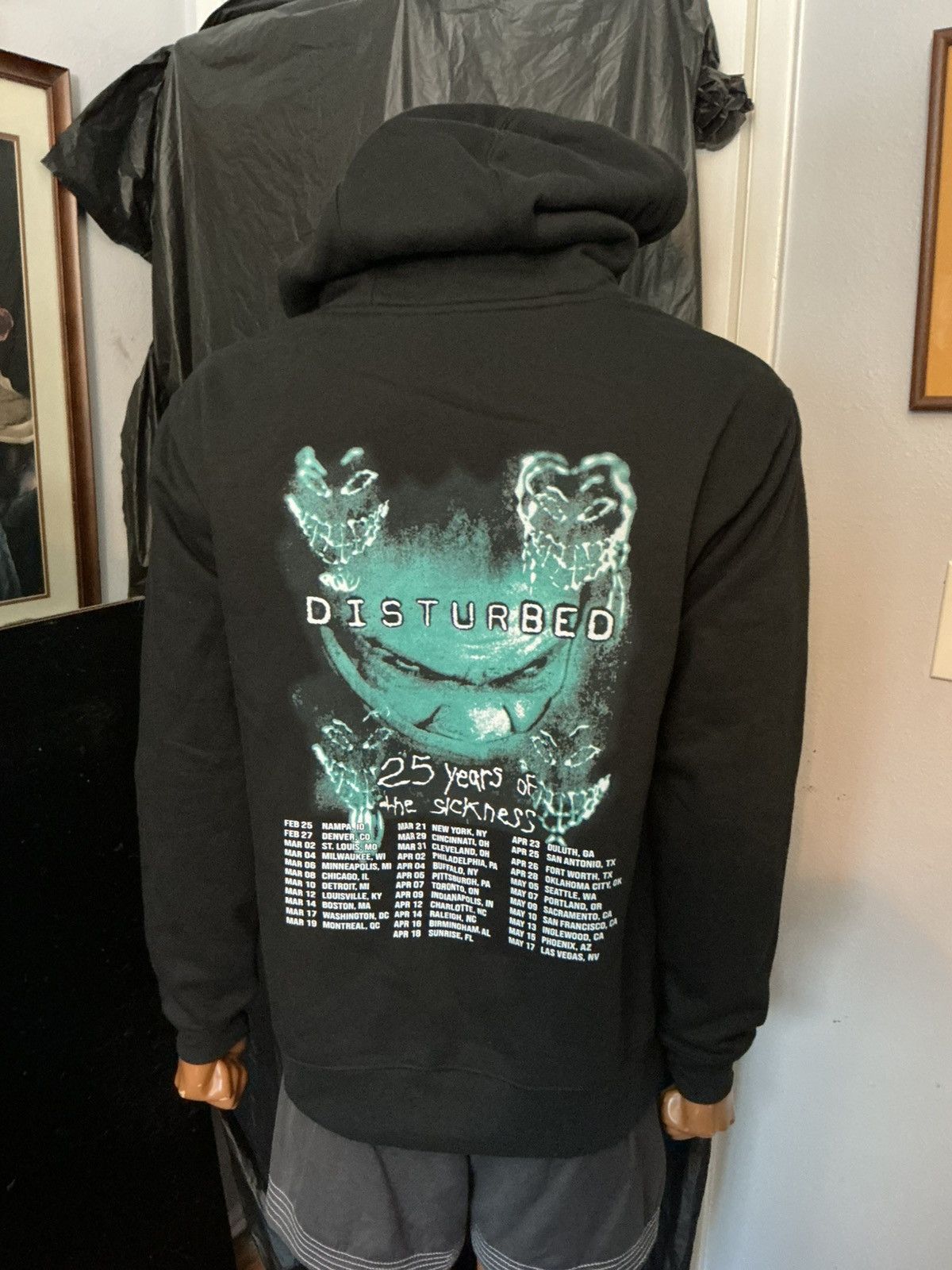 Other Disturbed 25 Years Of The Sickness Anniversary Band Hoodie Size US M / EU 48-50 / 2 - 9 Thumbnail