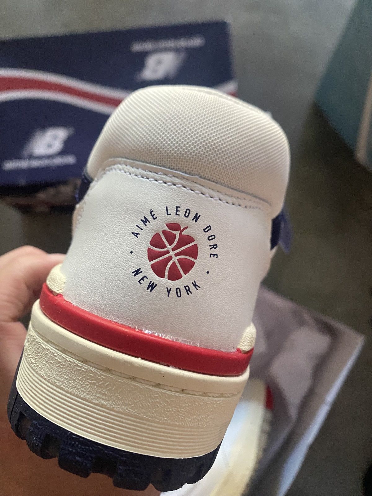 Aime Leon Dore × New Balance New Balance 550 Aime Leon Dore White Navy Red Size US 8.5 / EU 41-42 - 7 Thumbnail