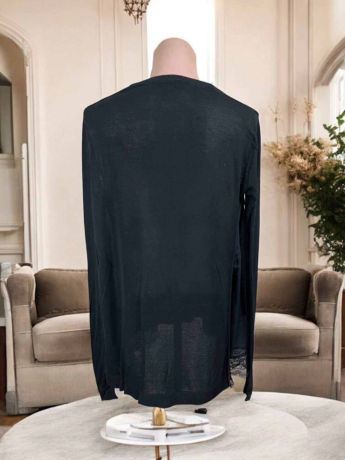 TWINSET Twinset long black pull size S oversize fit viscose Size S / US 4 / IT 40 - 4 Thumbnail
