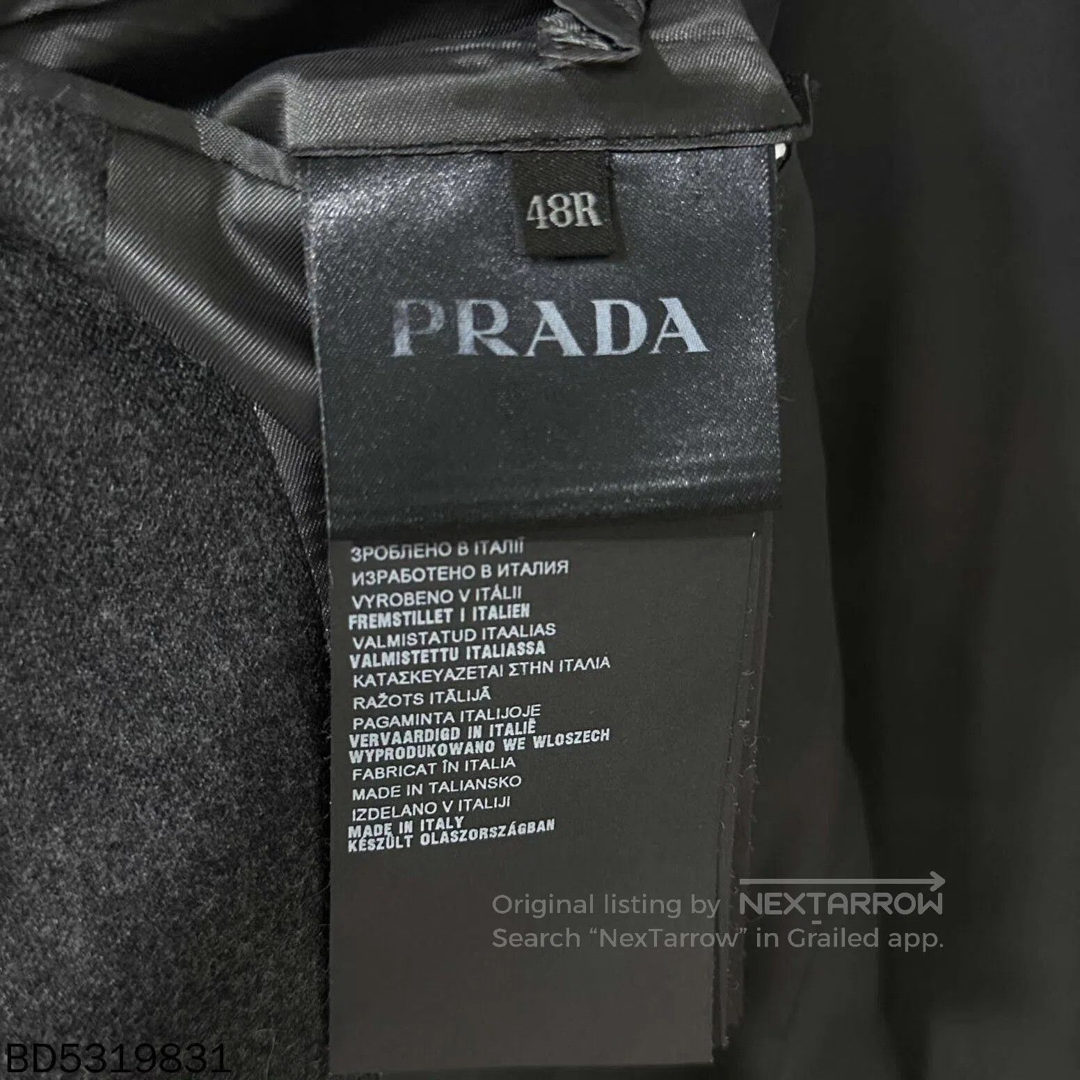Prada prada gray suit jacket 48R. Size US M / EU 48-50 / 2 - 6 Thumbnail