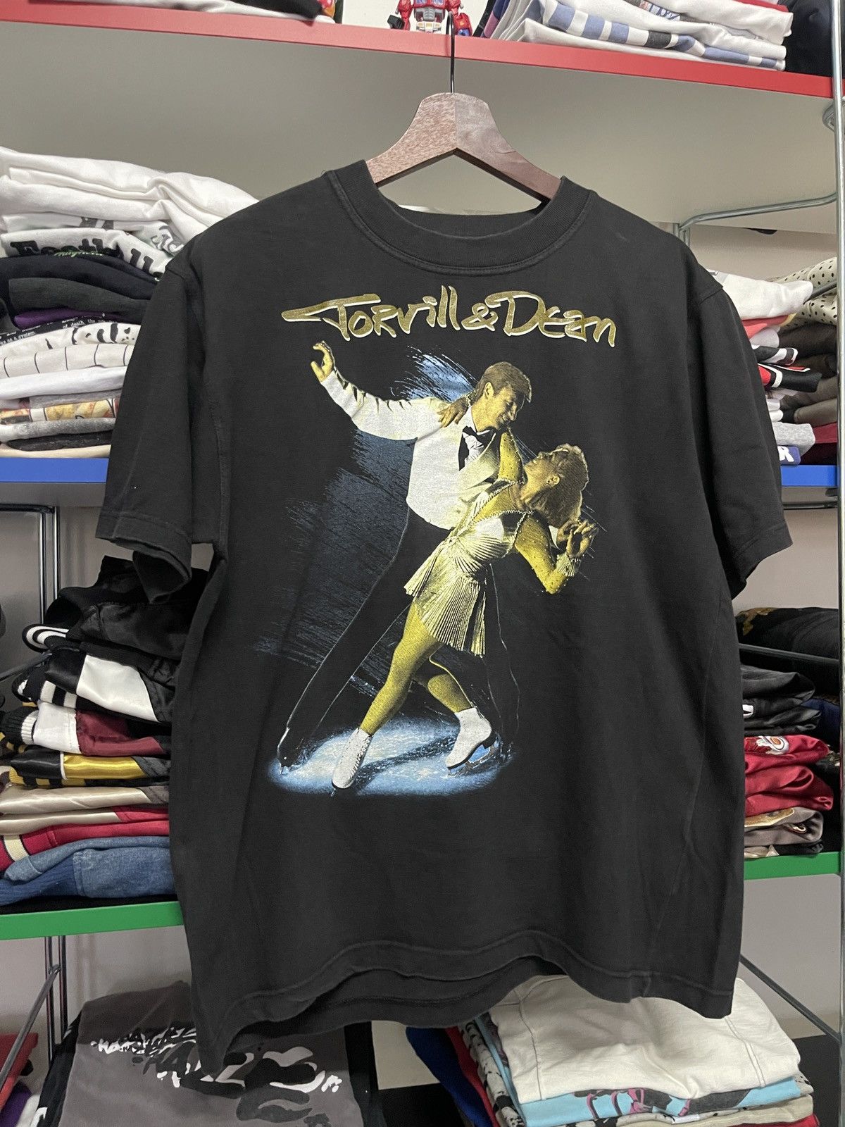 Vintage Vintage 90s Torvill & Dean Ice Dance Tour Graphic Tee Size US M / EU 48-50 / 2 - 3 Thumbnail