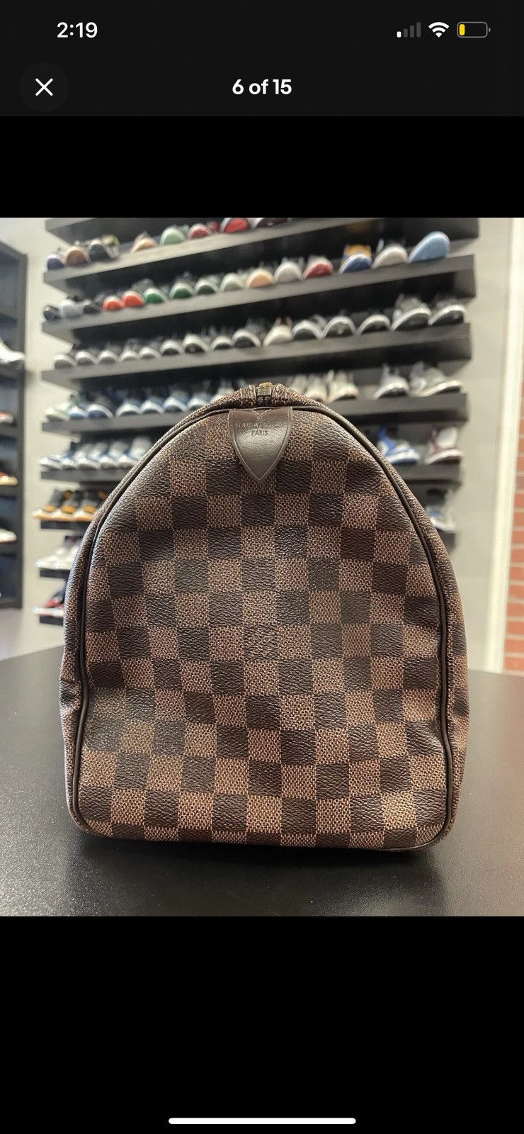 Louis Vuitton Louis Vuitton Speedy Duffle 35 Brown Canvas Damier Ebene Size ONE SIZE - 5 Thumbnail