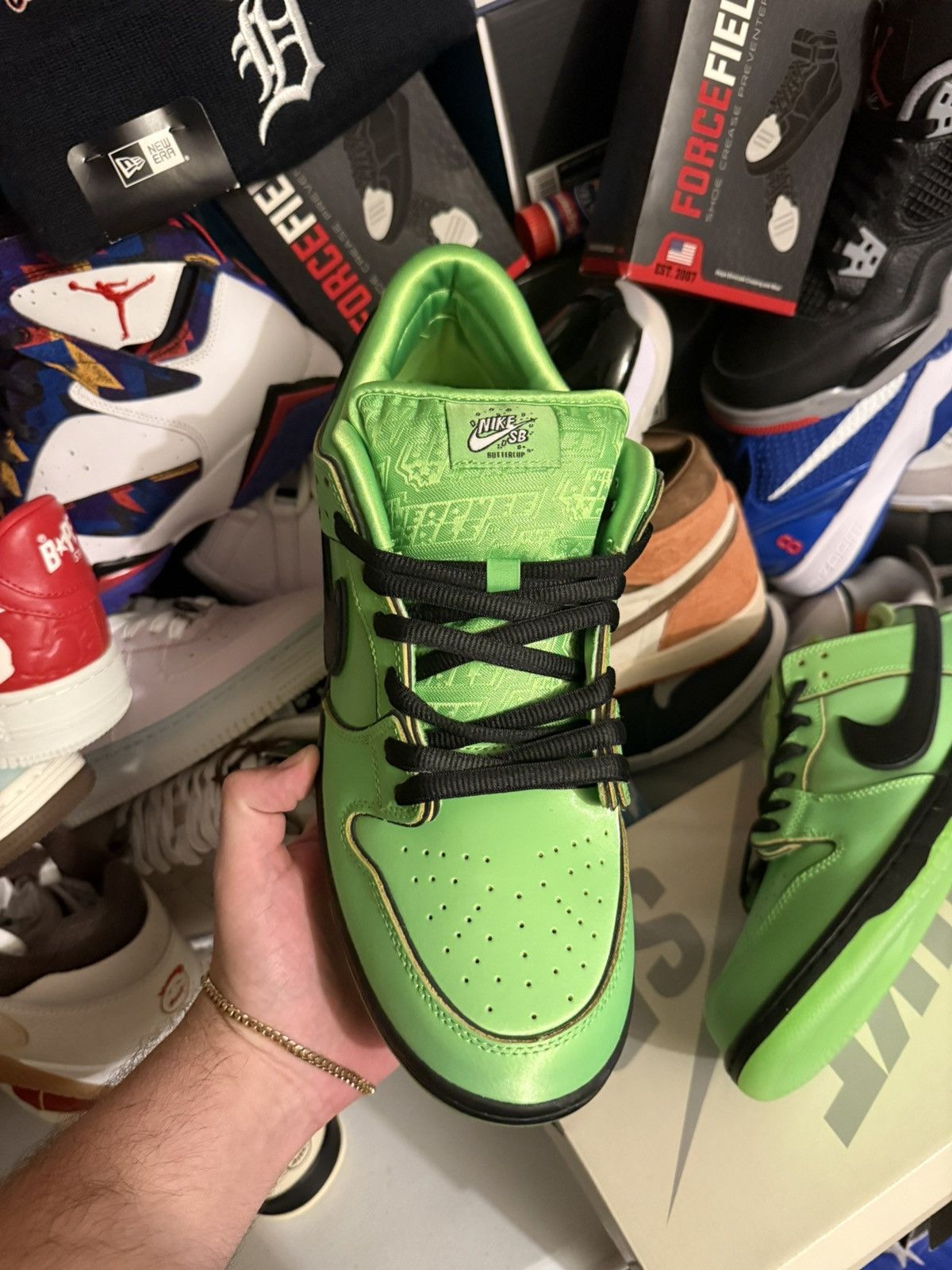 Nike Nike dunk low powerpuff green size 12 Size US 12 / EU 45 - 2 Thumbnail