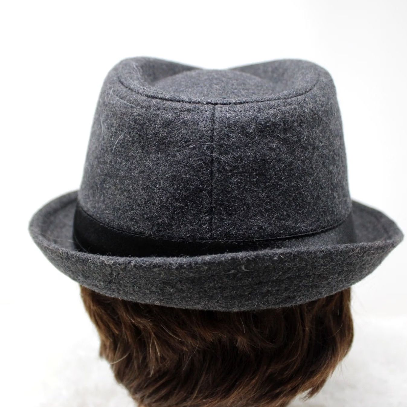 Vintage Henschel Fedora Hat Mens Large Gray Viscose/Wool Blend Cap Size ONE SIZE - 5 Thumbnail
