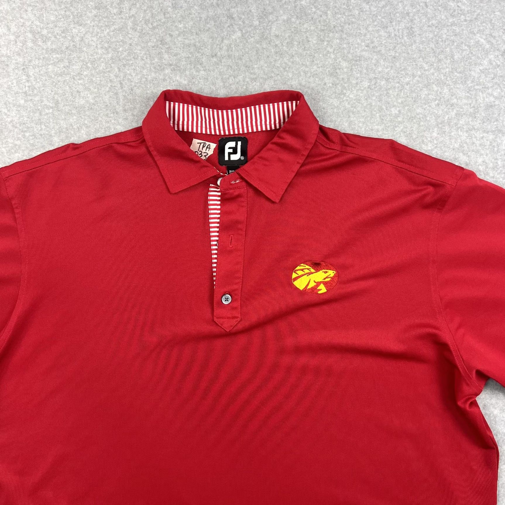 Footjoy FootJoy Polo Shirt Mens 2XL Red Golf Embroidered Turtle Performance FJ Size US XXL / EU 58 / 5 - 4 Thumbnail