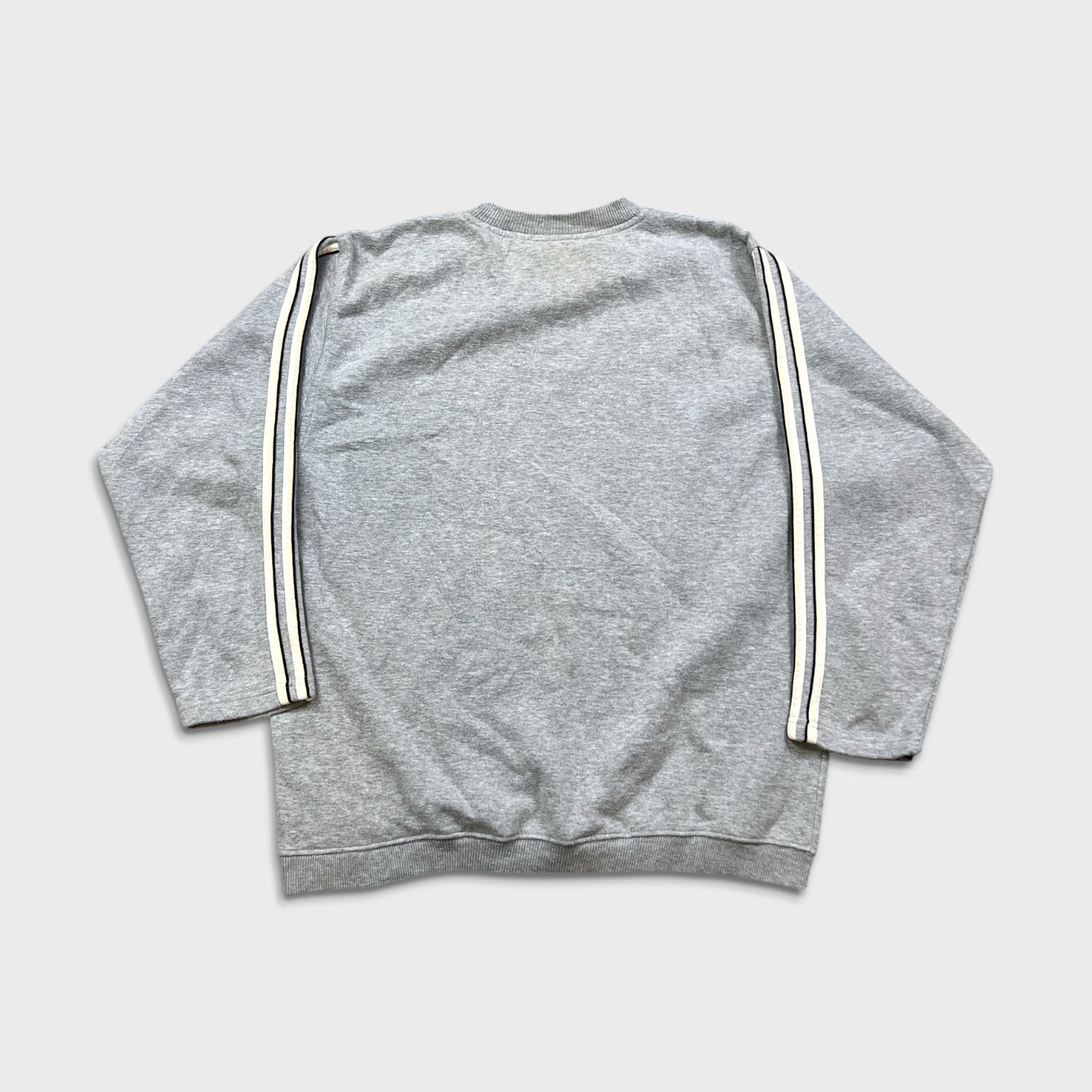 Adidas × Vintage Vintage Adidas Sweatshirt Large Essentials Stripes 90s Crew Size US L / EU 52-54 / 3 - 7 Thumbnail