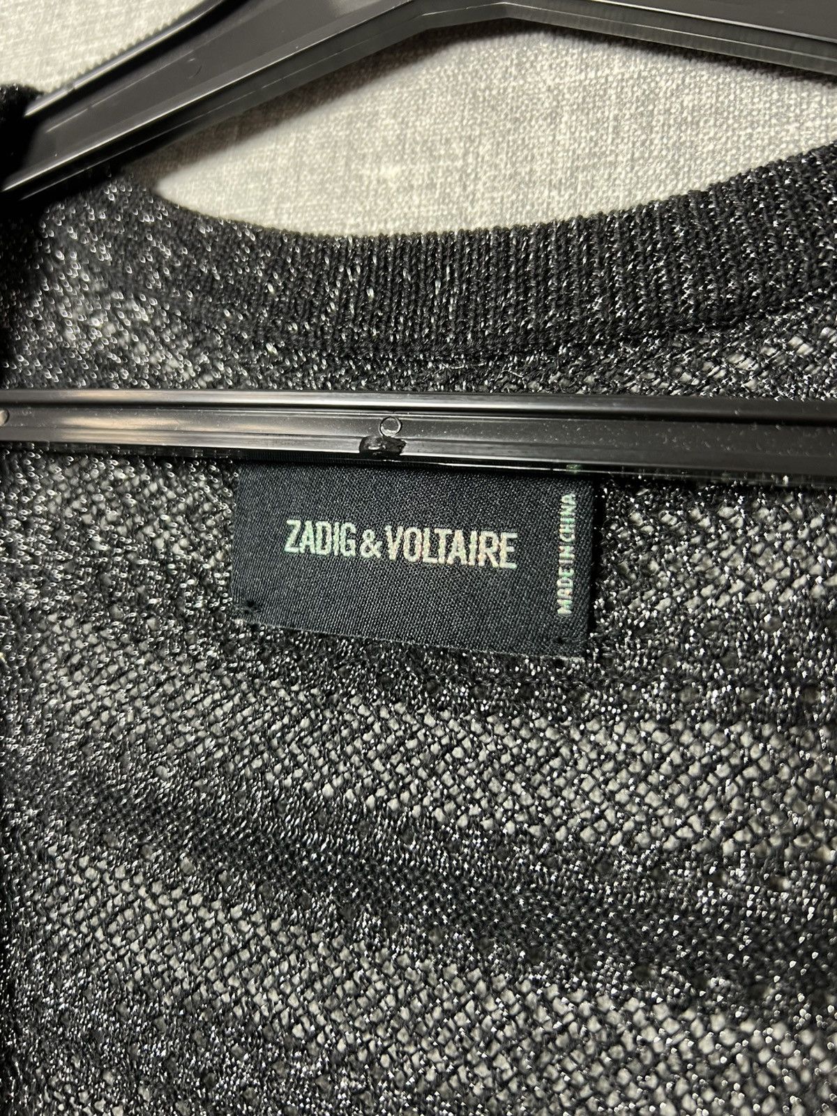 Zadig & Voltaire Zadig Voltaire Marty Pointelle Crl Long Button Cardigan Mesh Size L / US 10 / IT 46 - 15 Thumbnail