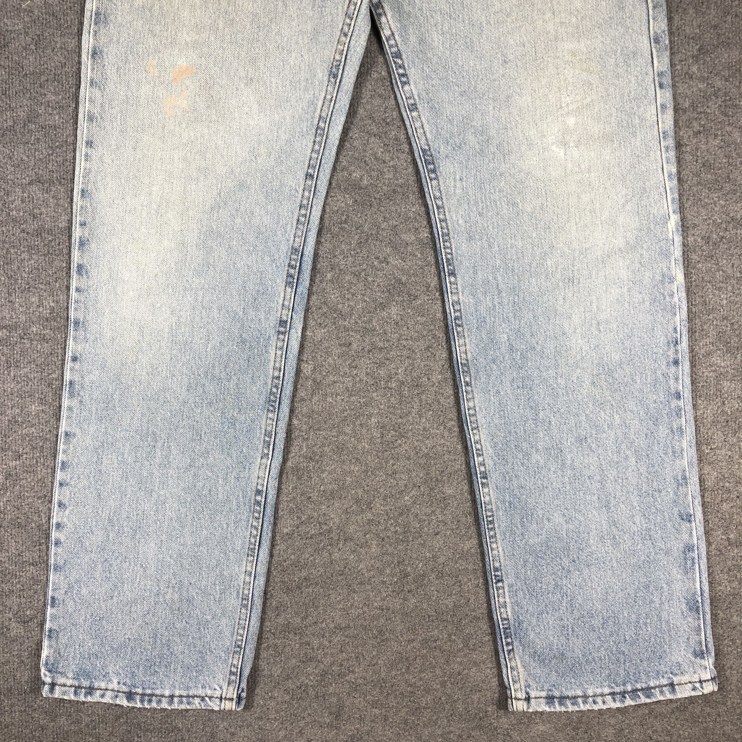 Lee × Vintage Vintage Lee Regular Fit Light Blue Wash Jeans L804 Size US 39 - 3 Thumbnail