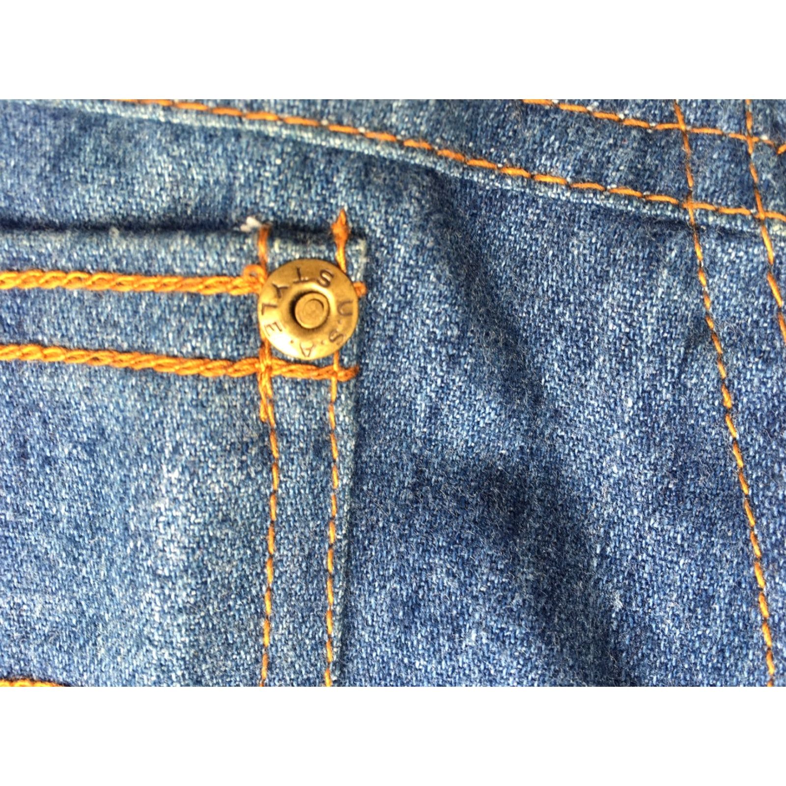 Levi's VINTAGE Levi's Jeans USA STYLE High Waisted 28 In Waist Hippie Hippy Blue 28 in Mens Women? Size 28" / US 6 / IT 42 - 6 Thumbnail