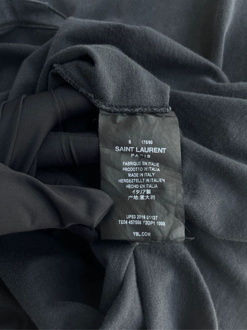 Yves Saint Laurent Saint Laruent Washed black short sleeve 2502-Nextarrow Size US S / EU 44-46 / 1 - 4 Thumbnail