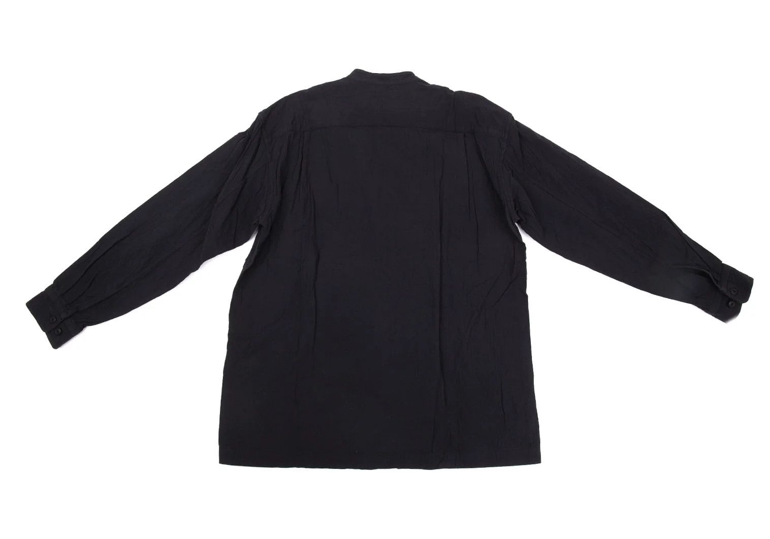 Issey Miyake Cotton Mao Collar Shirt in Navy, Size 3 Size US L / EU 52-54 / 3 - 13 Thumbnail