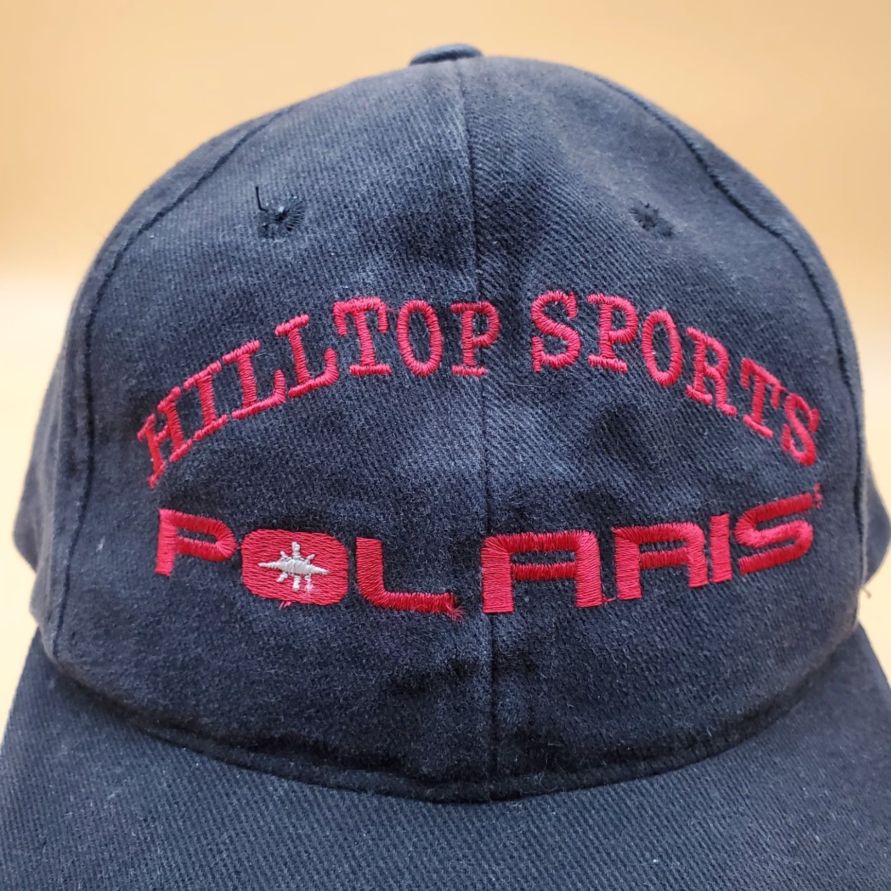 Vintage VINTAGE Polaris Hat Cap Black Red Adjustable Strapback Mens Baseball Hilltop Polaris MN Size ONE SIZE - 3 Thumbnail