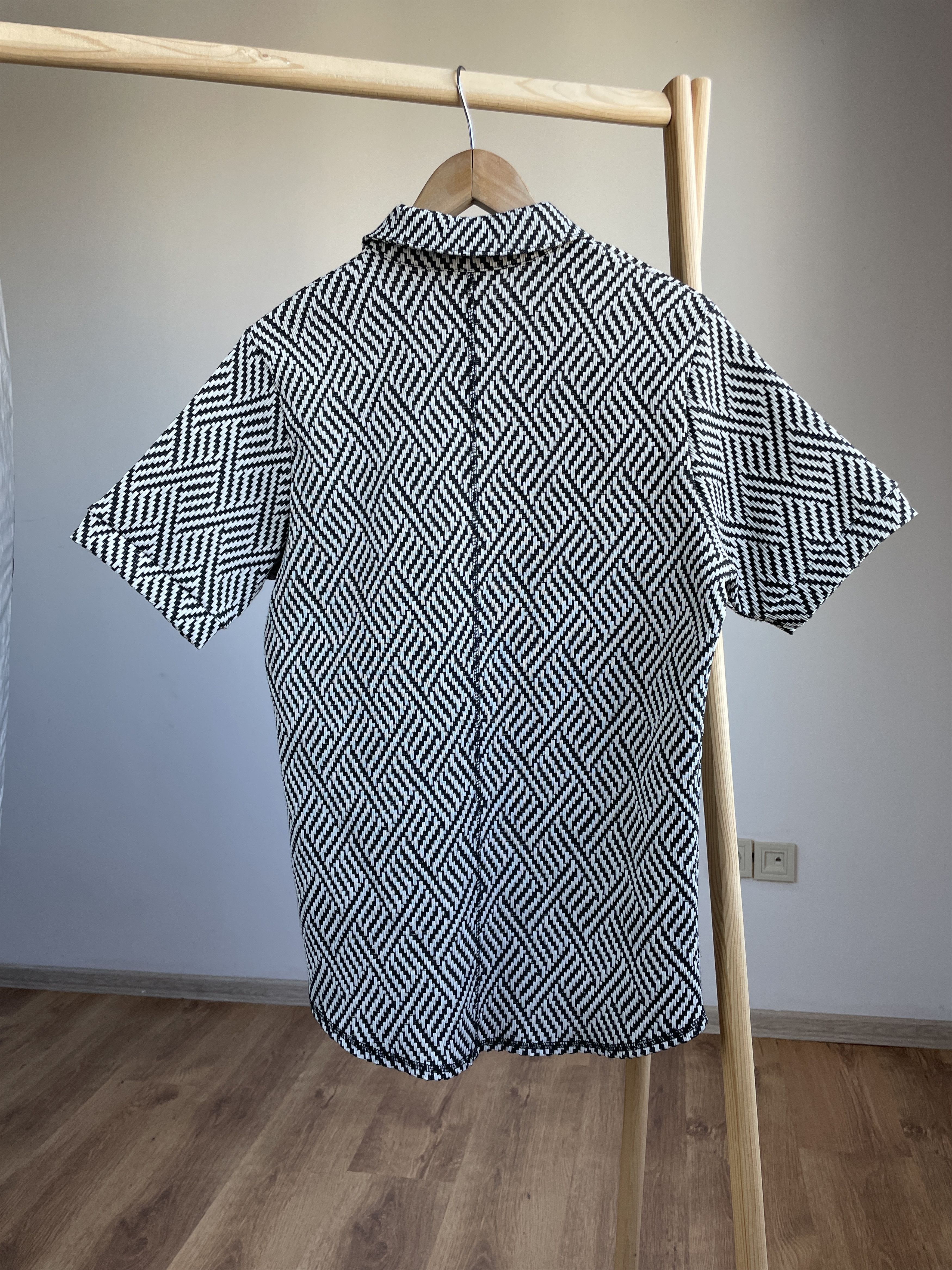 Other NOVU Woven Pattern Zip Polo T-Shirt Size M Size US M / EU 48-50 / 2 - 2 Thumbnail