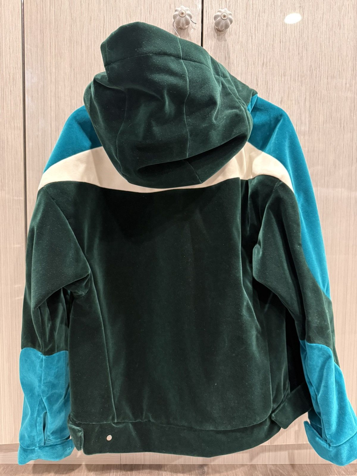 Louis Vuitton Louis Vuitton Green Blue Velour Jacket Size US XXL / EU 58 / 5 - 2 Thumbnail