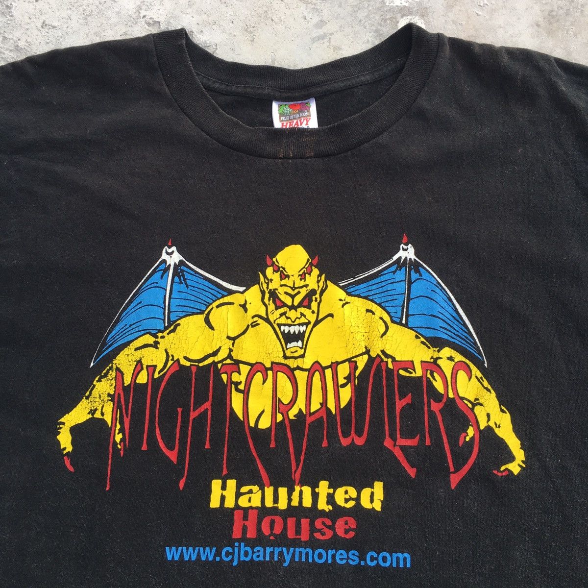 Expert Horror × Fruit Of The Loom Vintage NIGHT CRAWLERS Haunted House Tee Size US L / EU 52-54 / 3 - 1 Thumbnail