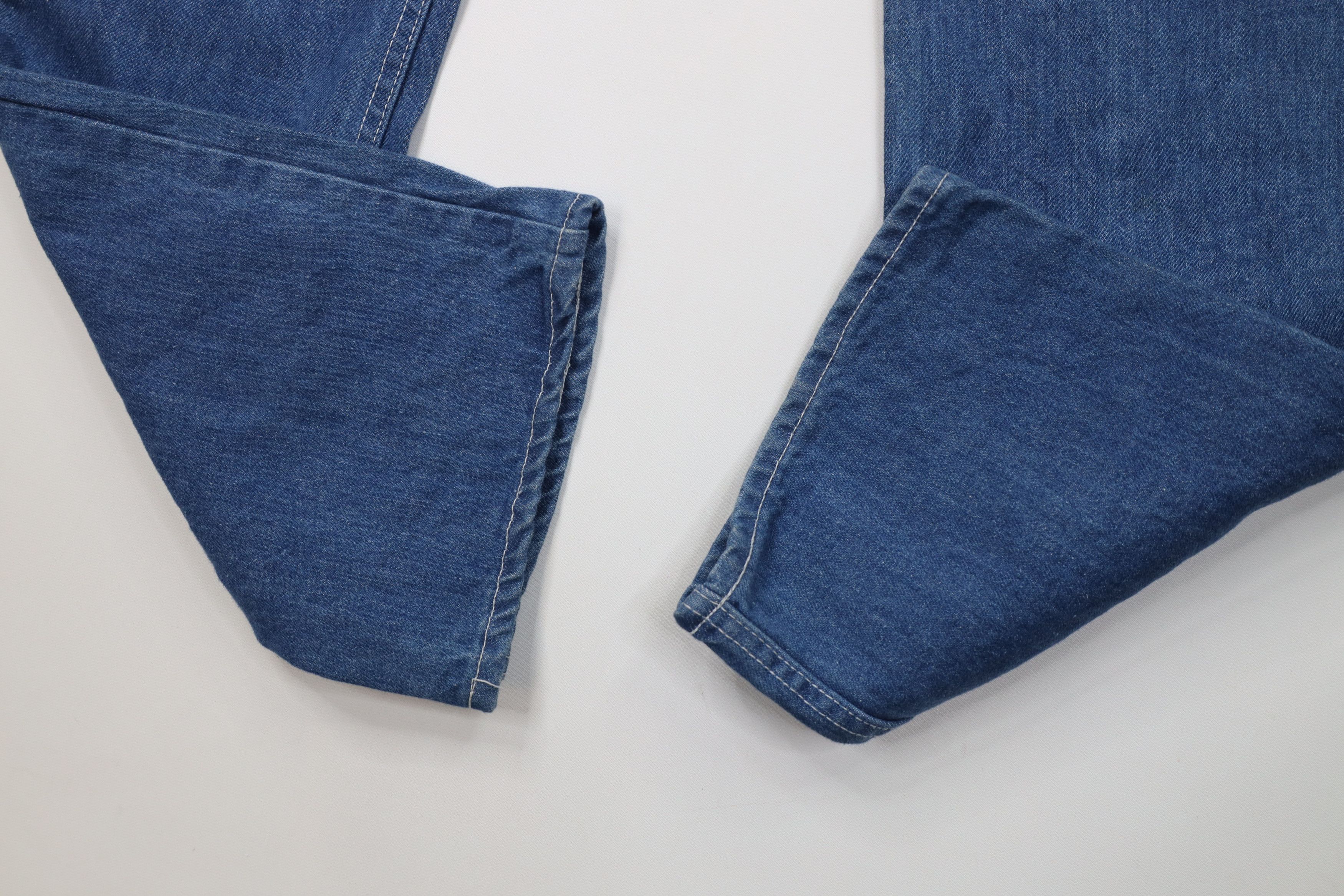 Vintage Vintage 70s Streetwear Flared Wide Leg Denim Jeans Blue Size 26" / US 2 / IT 38 - 7 Thumbnail