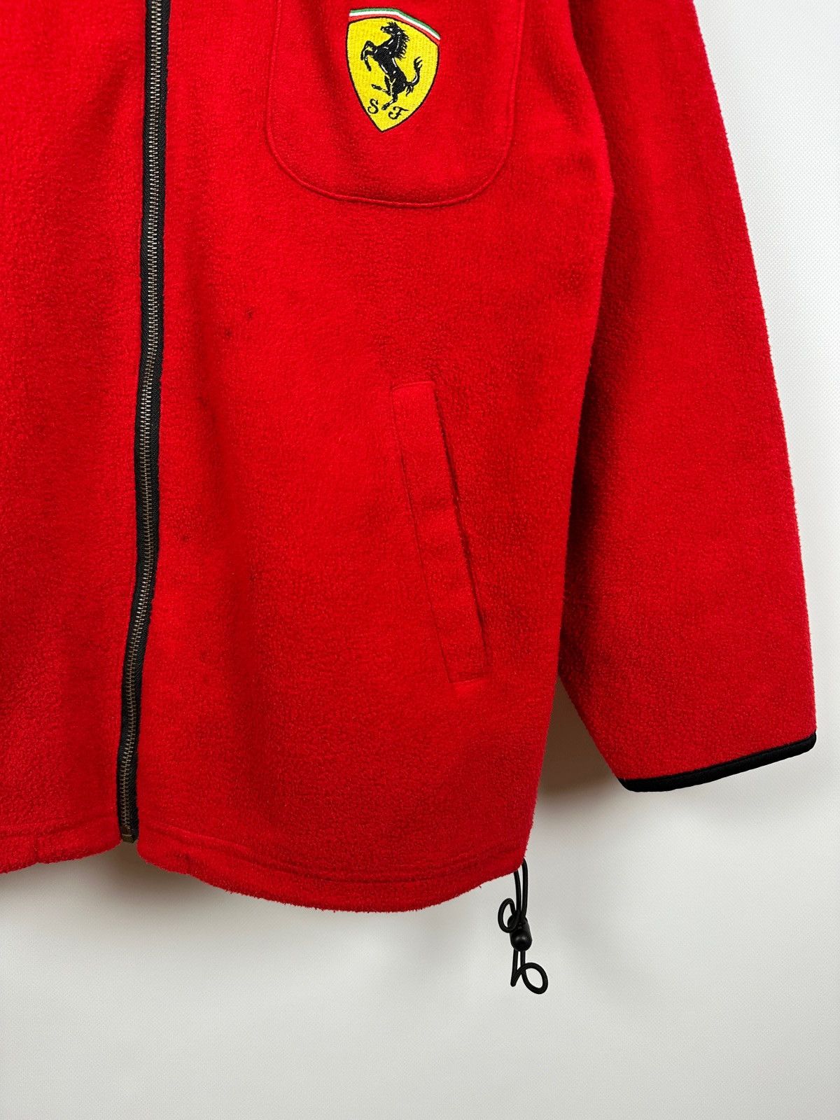 Ferrari 90s Vintage Ferrari Pocket Red Racing Zip Up Fleece Jacket Size US XL / EU 56 / 4 - 10 Thumbnail