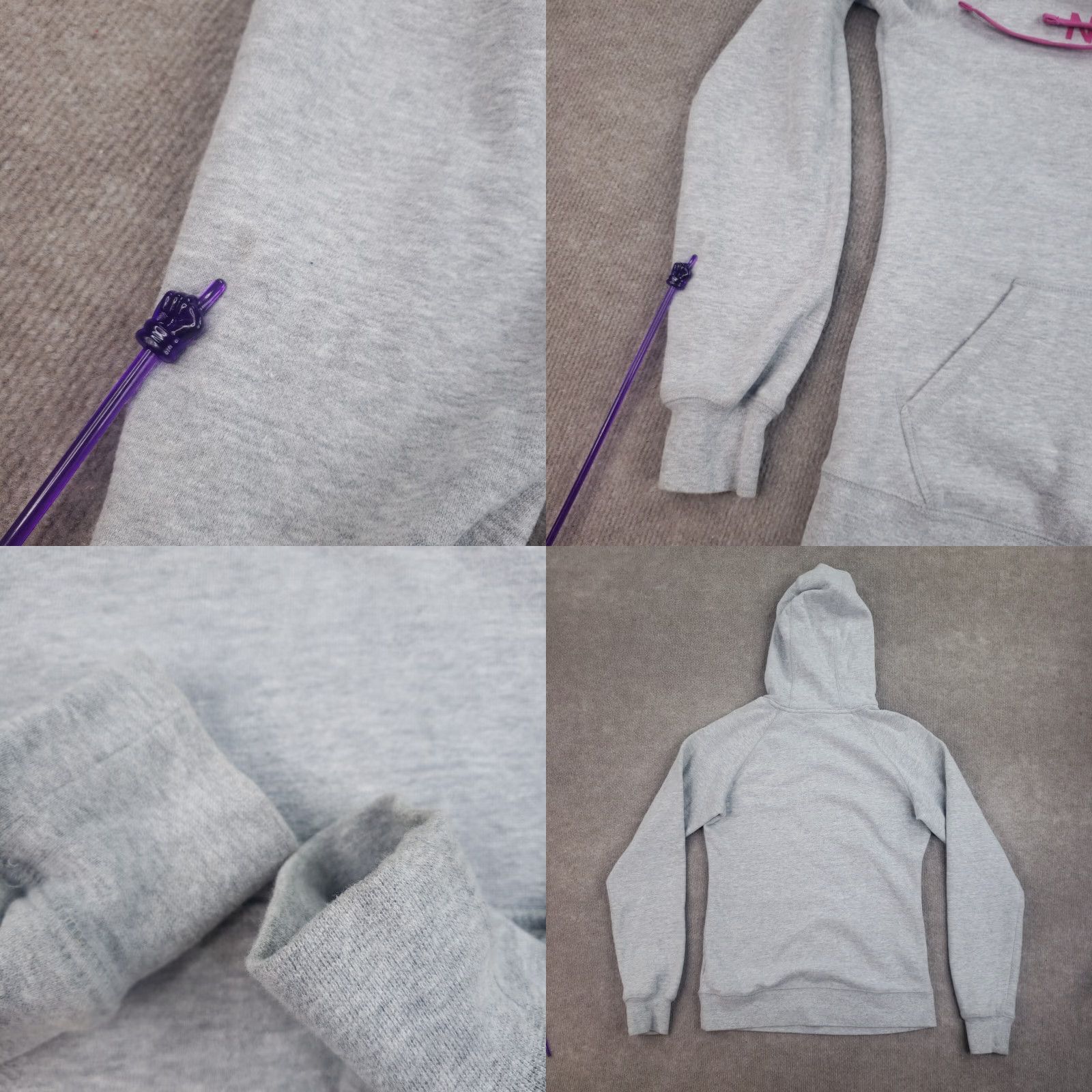 The North Face The North Face Hoodie Womens Small Gray Purple Pullover Hooded Long Sleeve Size S / US 4 / IT 40 - 8 Thumbnail