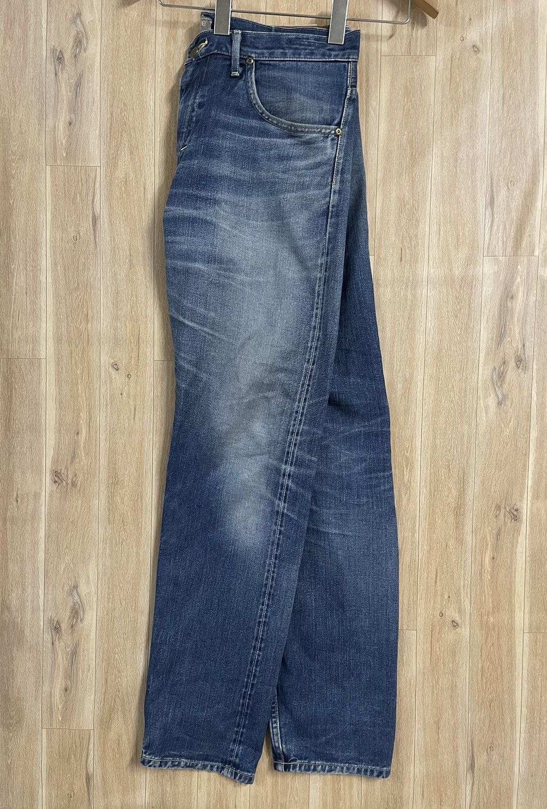 Lee × Vintage Vintage Lee Jeans 🇯🇵 Denim W35 L42 Distressed Selvedge Size US 35 - 14 Thumbnail
