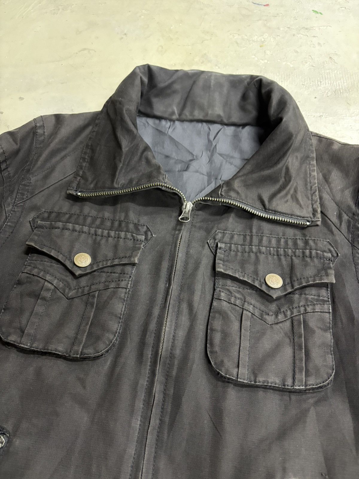 GOA avant-garde military cargo jacket Jacket Kmrii Lgb Ifsix Size US M / EU 48-50 / 2 - 8 Thumbnail