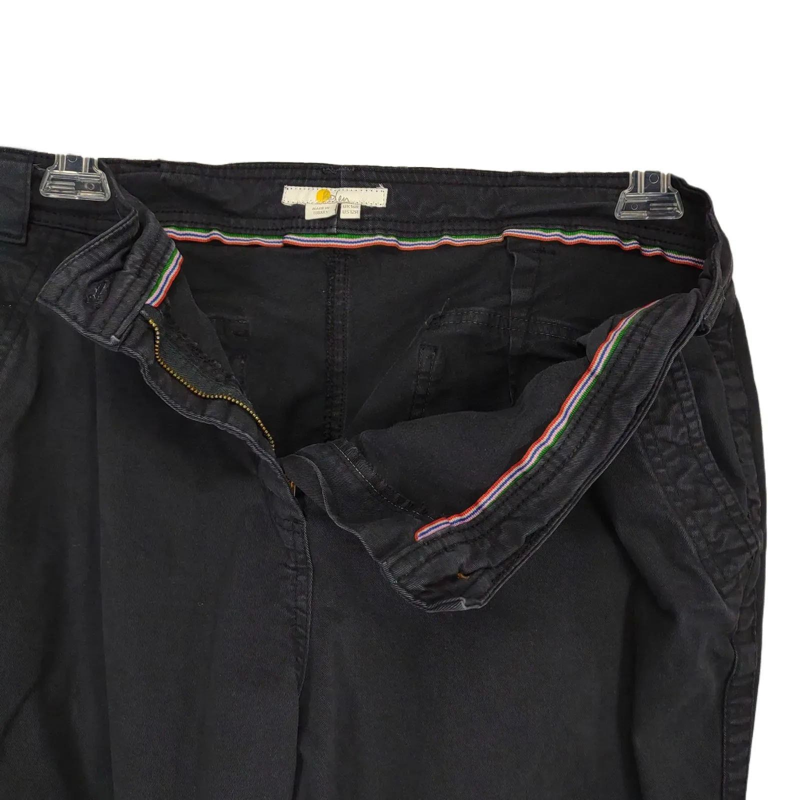 Boden BODEN Women's US 12 Black Casual Chino Ankle Pants 36x27" Size 34" / US 12 / IT 48 - 4 Thumbnail