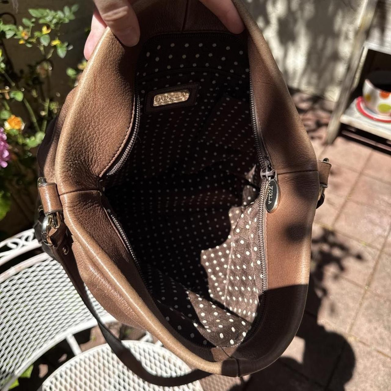 Furla Furla Large Brown Leather Crossbody Bag Size ONE SIZE - 6 Thumbnail