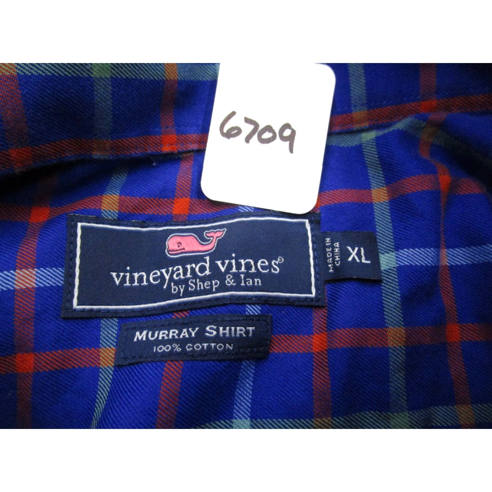 Vineyard Vines VINEYARD VINEs SHIRT Men XL Blue Tattersall Check Twill Long Sleeve Button-Up Size US XL / EU 56 / 4 - 7 Thumbnail