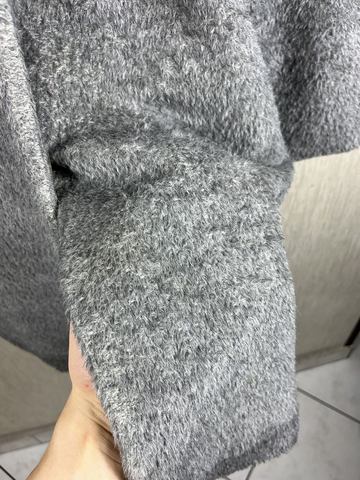 Designer × Max Mara Max Mara Studio alpaca wool coat fuzzy hairy Size M / US 6-8 / IT 42-44 - 10 Thumbnail