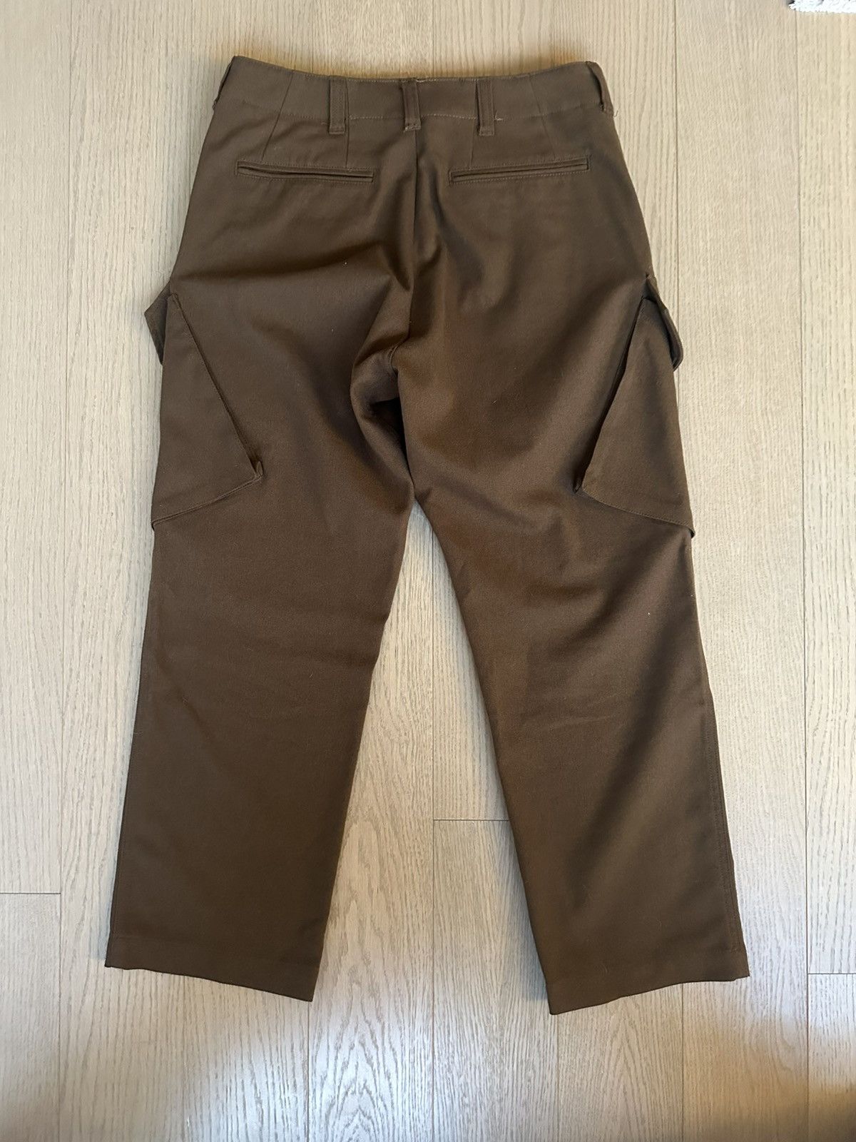 Nanamica Brown Textured Pleated Cargo Pants Size US 32 / EU 48 - 2 Thumbnail