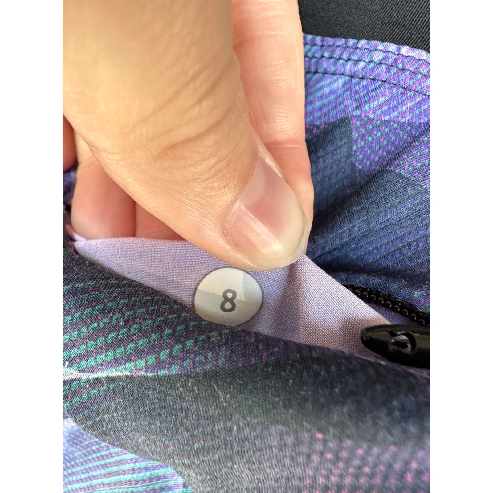 Lululemon Lululemon Drop It Low Short Pretty Prism Size 8 Womens Athletic Shorts Black Lilac 2.5 Inseam Pockets Size 30" / US 8 / IT 44 - 3 Thumbnail