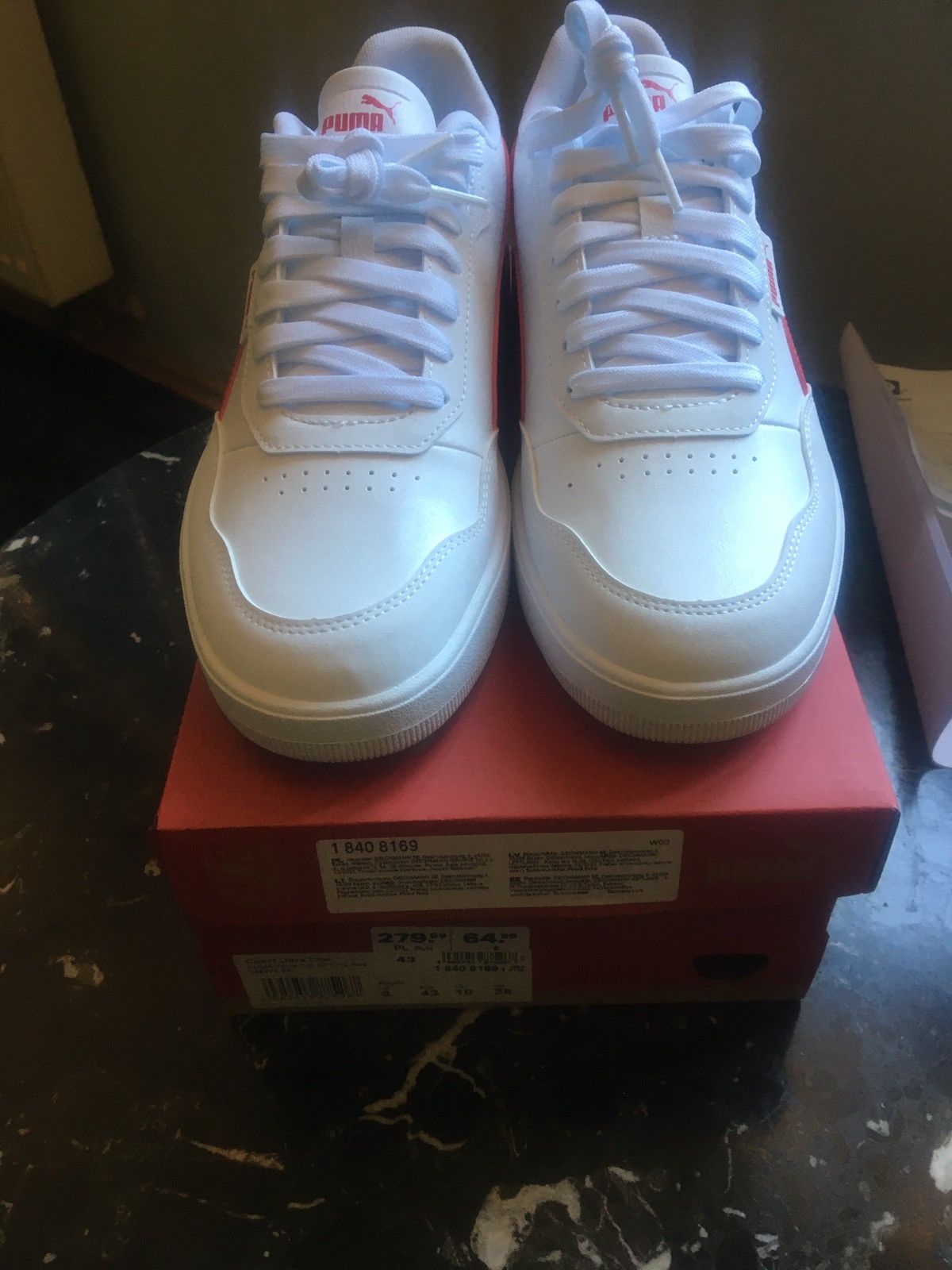 Puma New-Puma COURT ULTRA LITE white/all time red(38937106) US9,5 Size US 9.5 / EU 42-43 - 4 Thumbnail