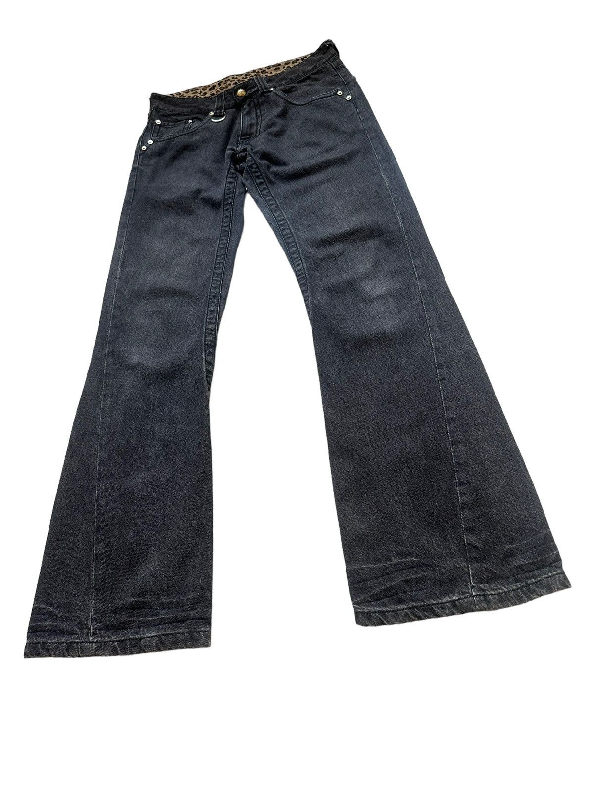 Hysteric Glamour Flare Jeans Junmen Distress Denim Low Rise Boot Cut Size US 33 - 5 Thumbnail