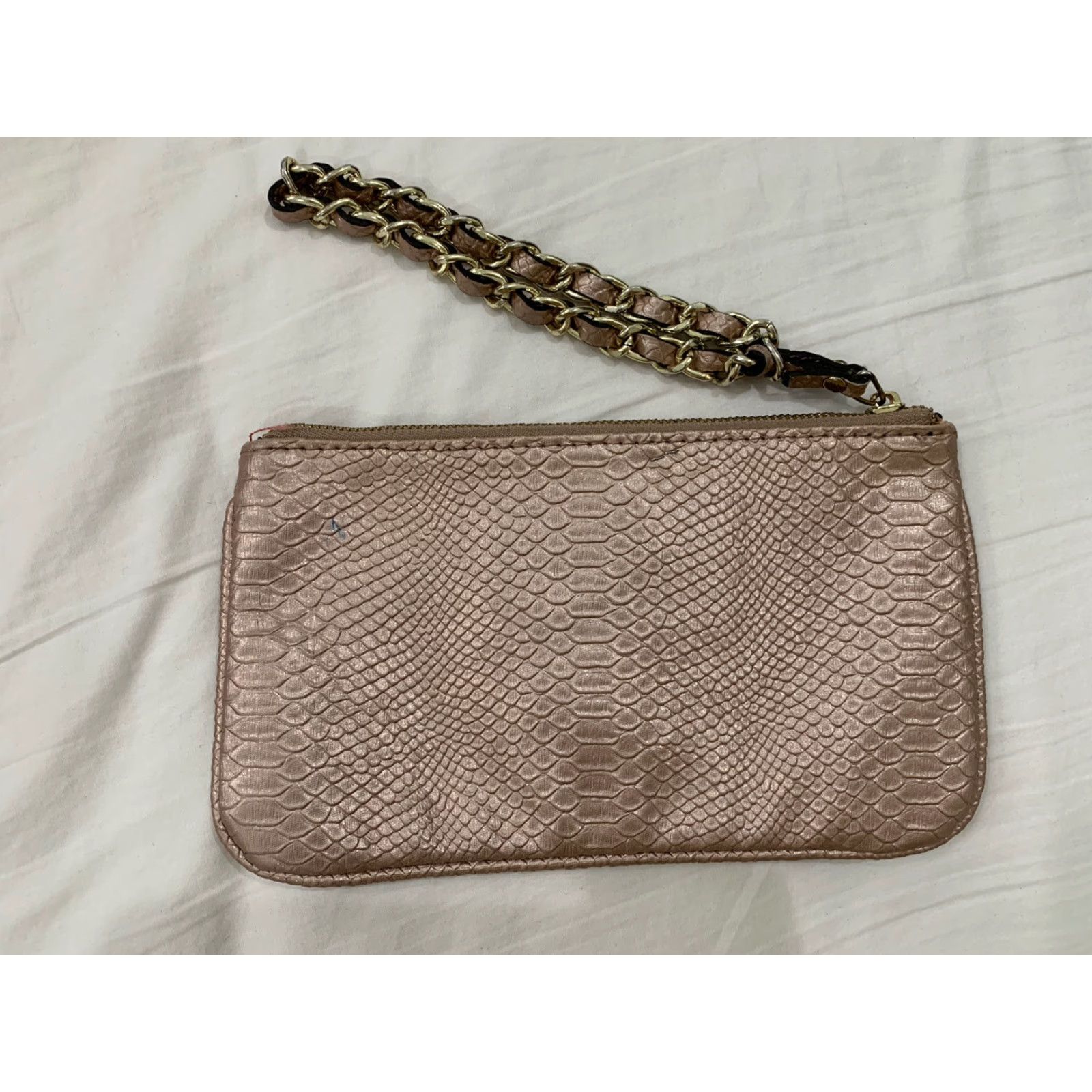 Anne Klein ANNE KLEIN Wristlet Purse Leather Rose Gold Pink Rose Women Size ONE SIZE - 2 Thumbnail