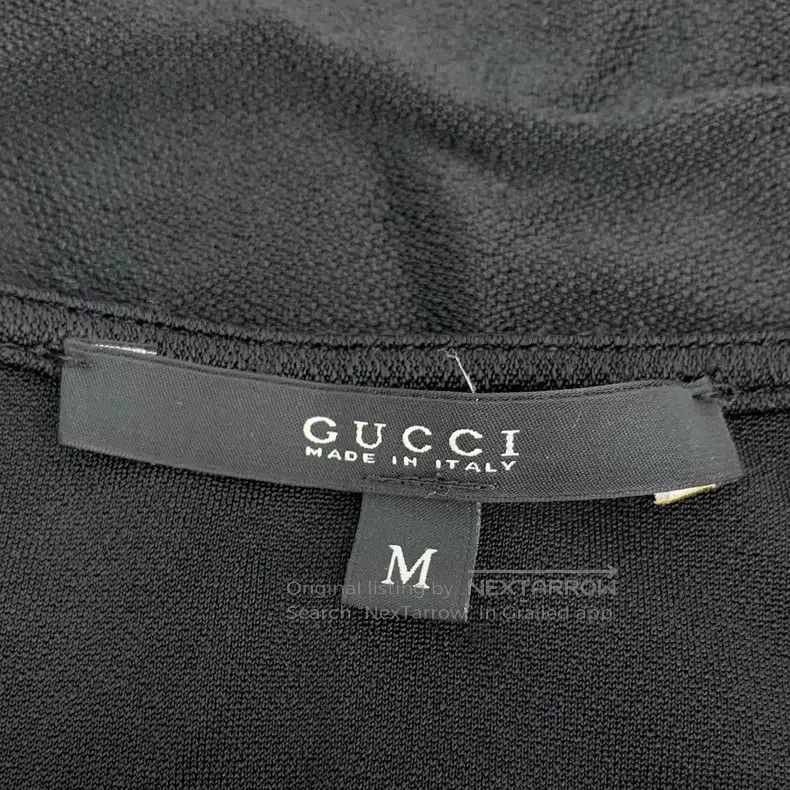 Gucci Gucci Black knotted casual round-neck short-sleeved T-shir Size M / US 6-8 / IT 42-44 - 5 Thumbnail