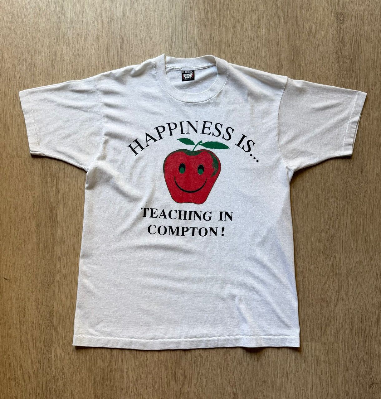 Vintage Vintage 90s RARE Compton Education Single Stitch Tee XL Size US XL / EU 56 / 4 - 1 Thumbnail