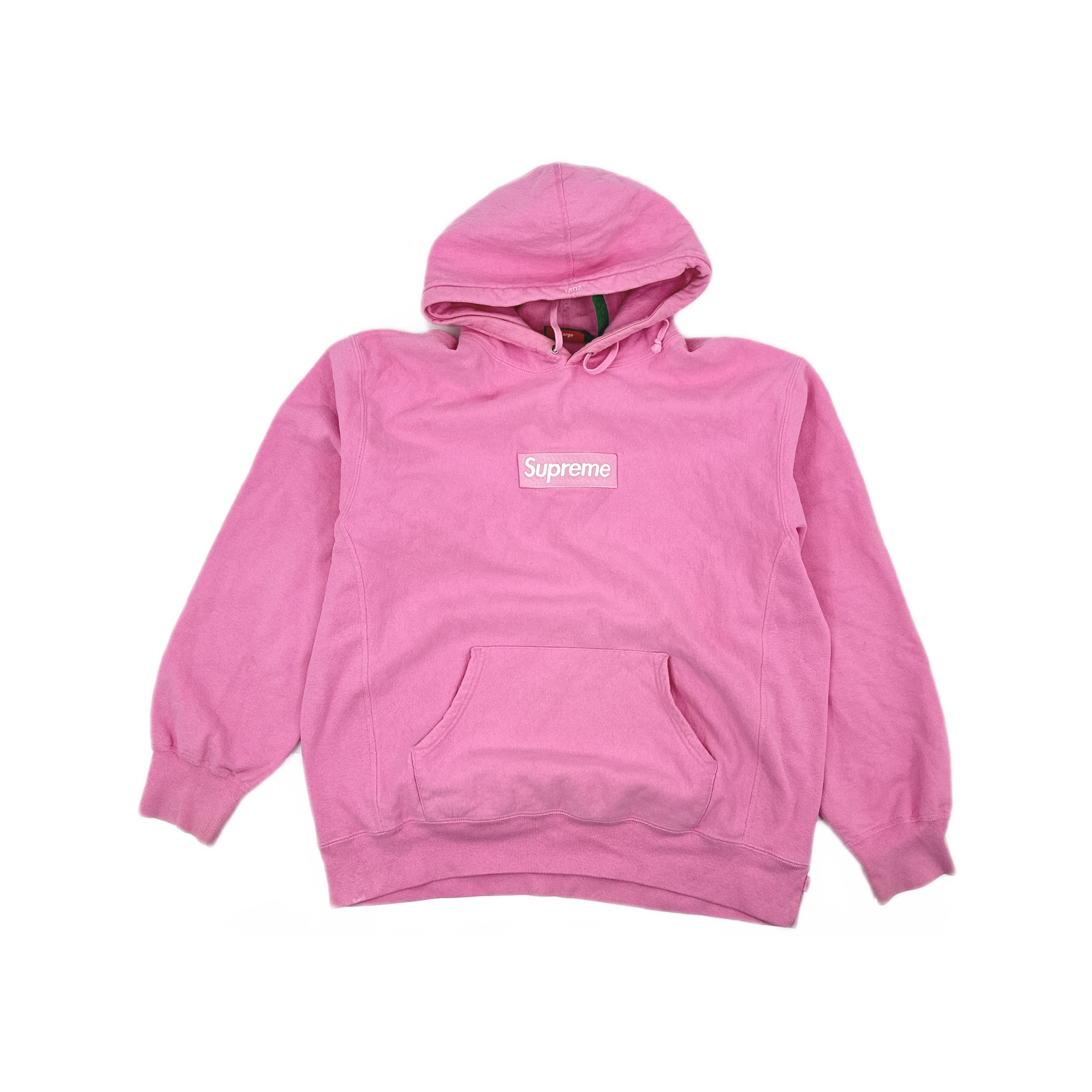 Supreme Supreme Pink Box Logo Hoodie Size XL Size US XL / EU 56 / 4 - 1 Thumbnail