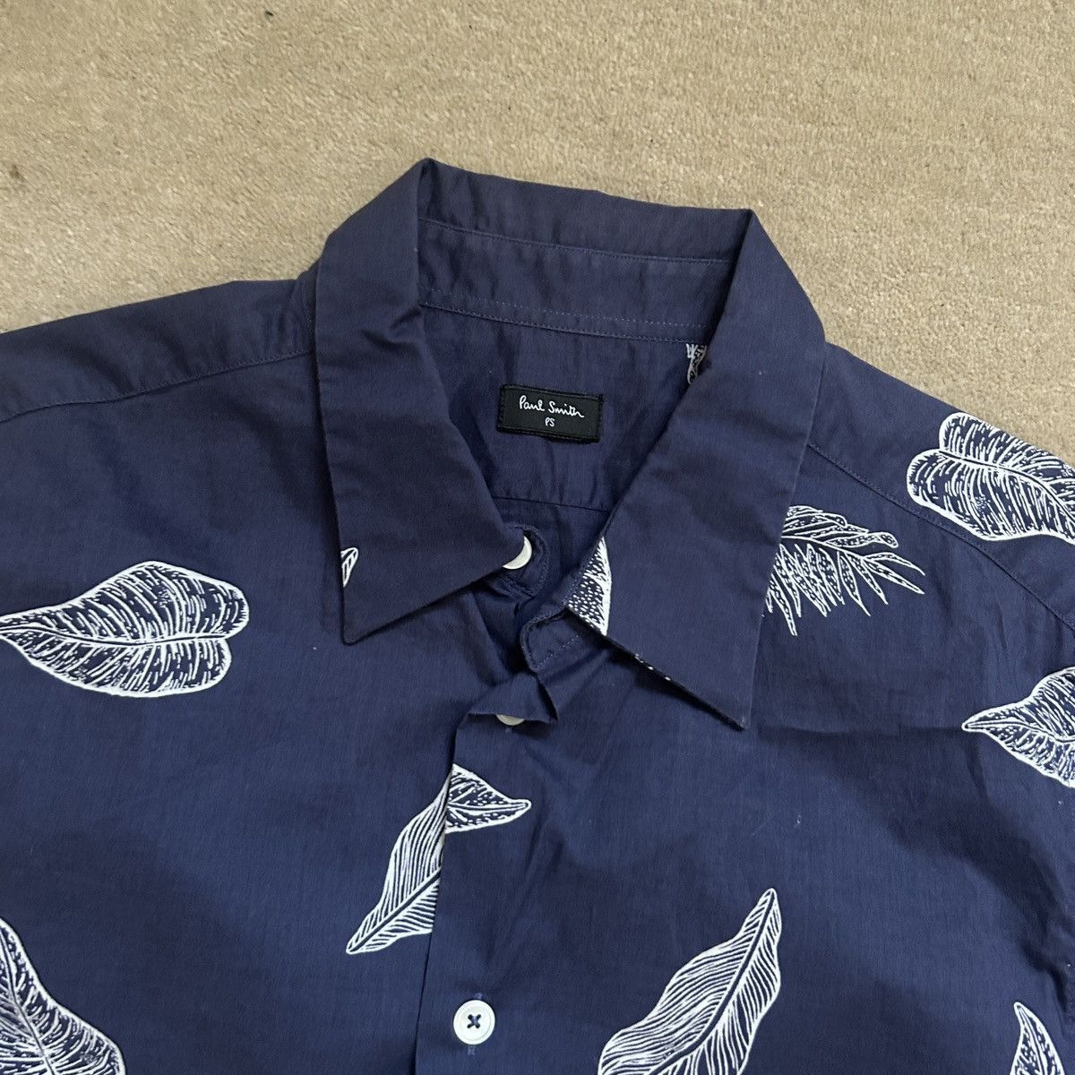 Paul Smith Paul Smith Feather Print Cotton Button Down Shirt Size US S / EU 44-46 / 1 - 2 Thumbnail