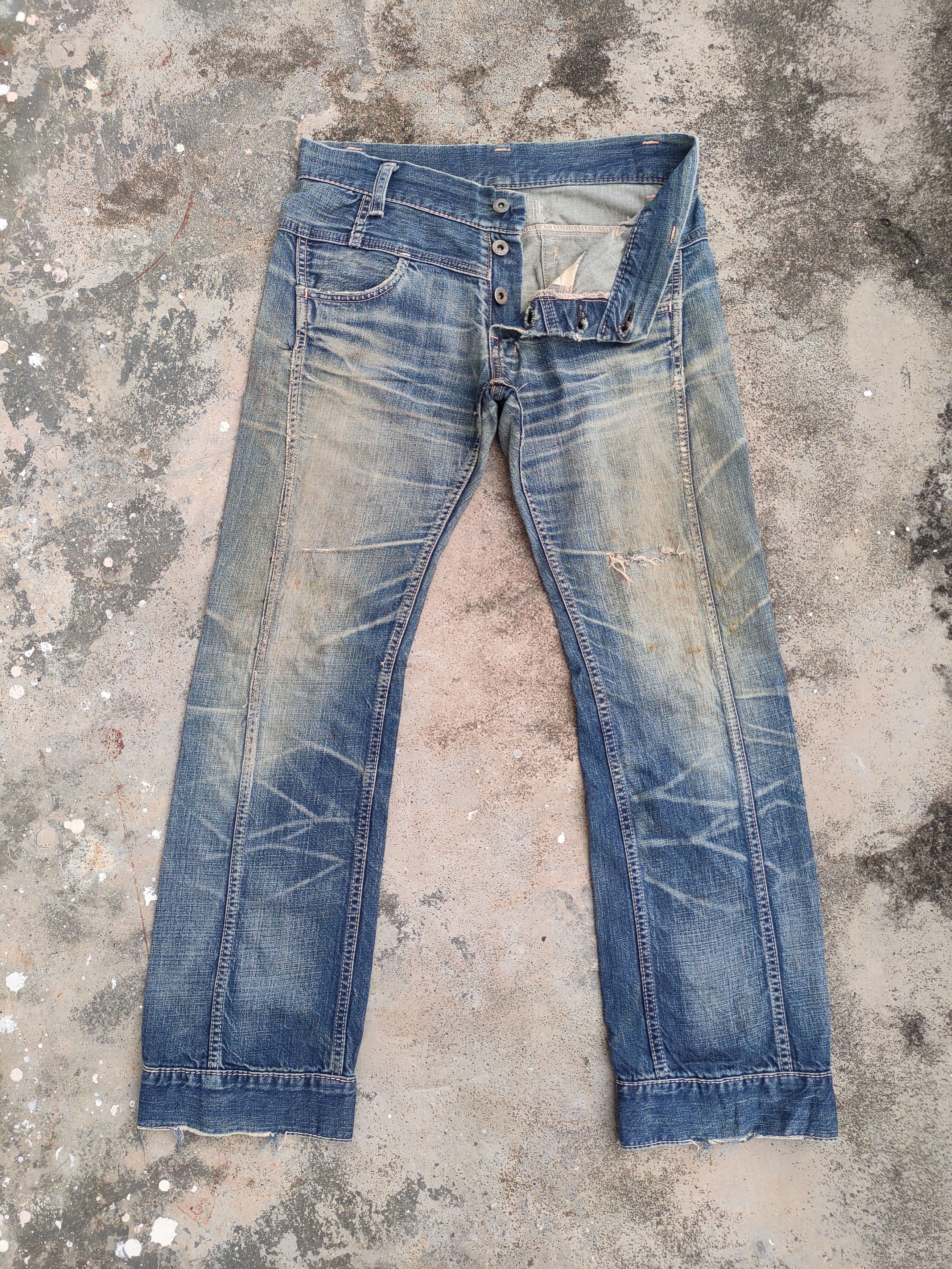 Vintage vintage rare John Bull faded Jean denim pants Size US 32 / EU 48 - 6 Thumbnail