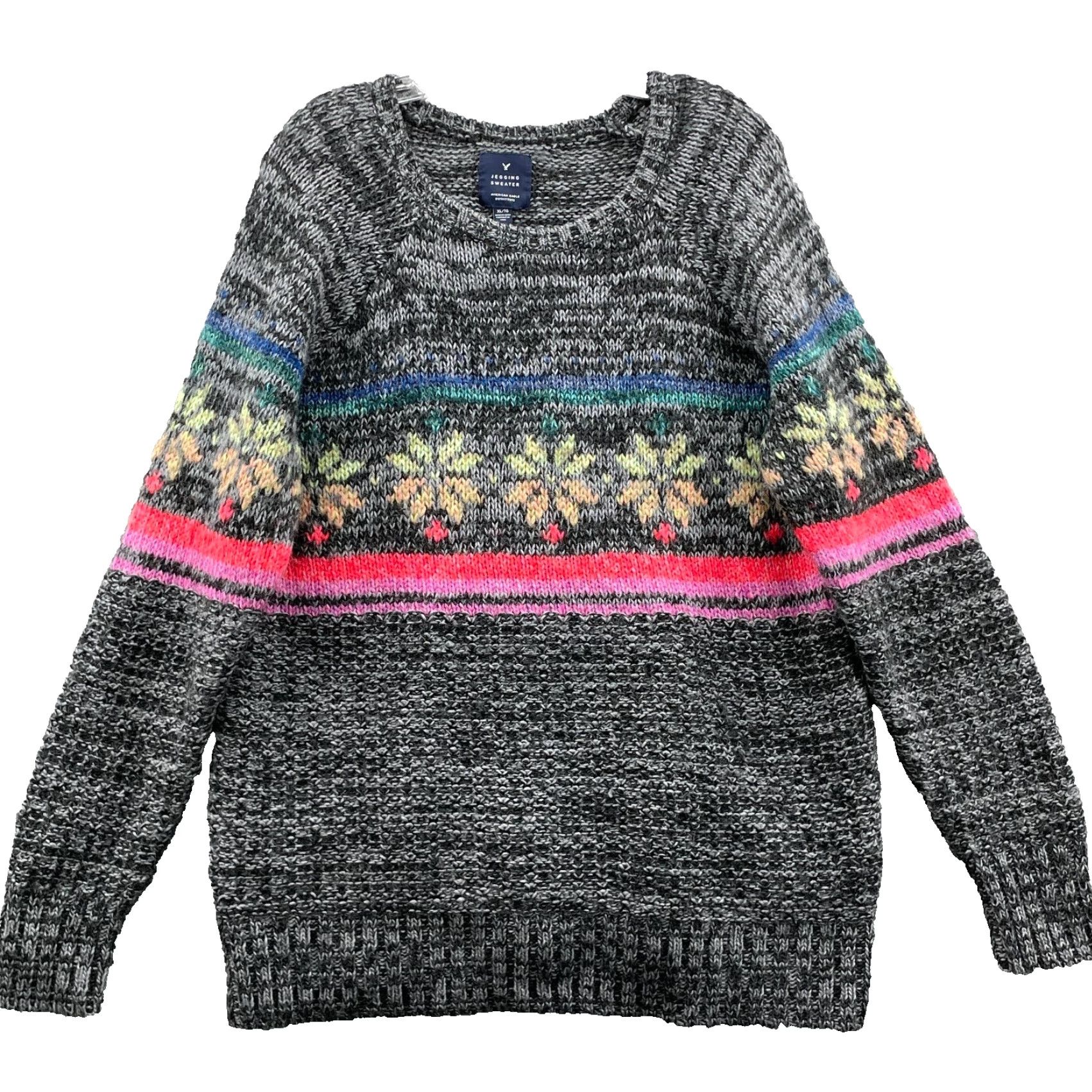 American Eagle Outfitters American Eagle Nordic Sweater Women's XL Wool Blend Grandpa Cabin Fisherman Y2k Size XL / US 12-14 / IT 48-50 - 2 Thumbnail