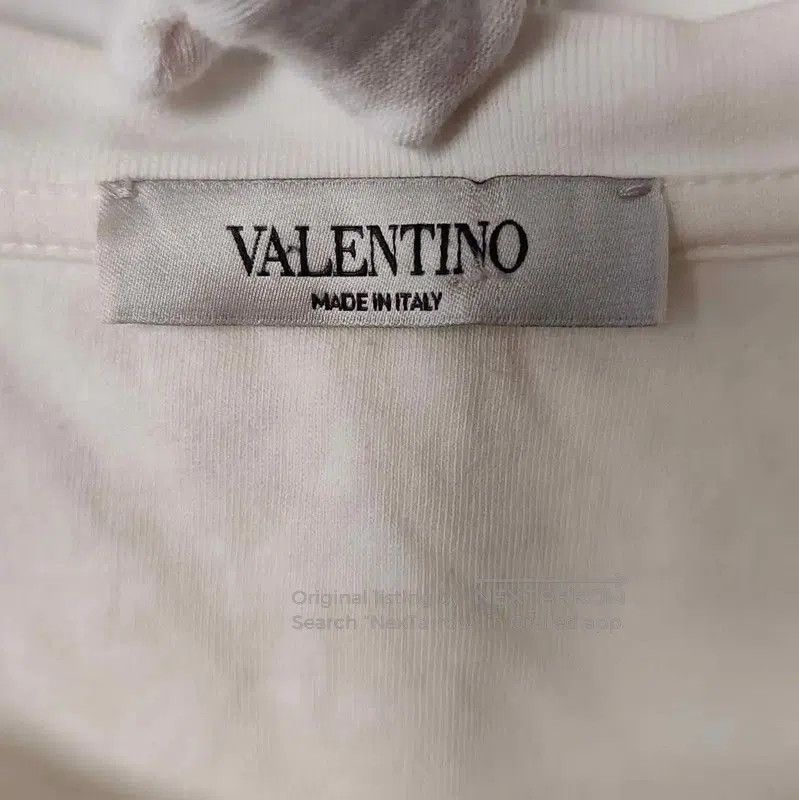 Valentino Valentino White Cotton Logo T-Shirt for Men . Size US XXL / EU 58 / 5 - 3 Thumbnail