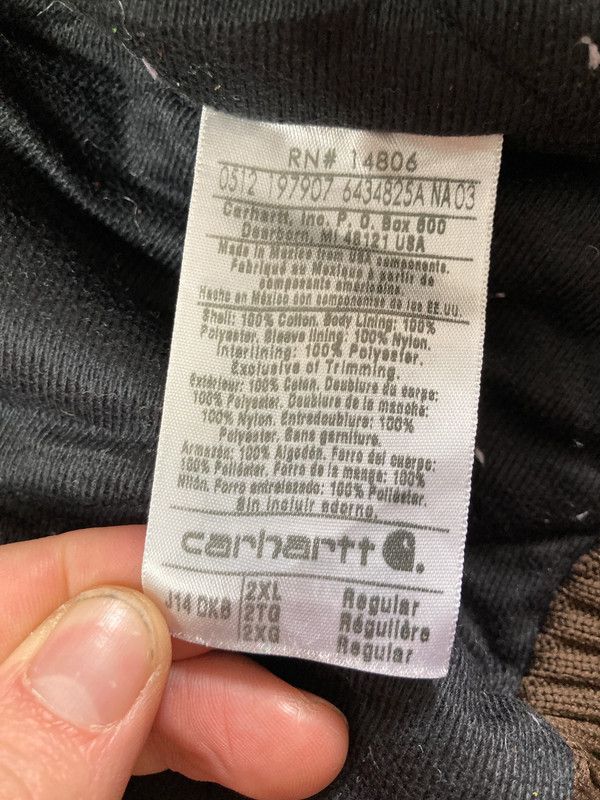 Carhartt Carhartt 00's Vintage Jacket Made in Mexico Size US XXL / EU 58 / 5 - 10 Thumbnail