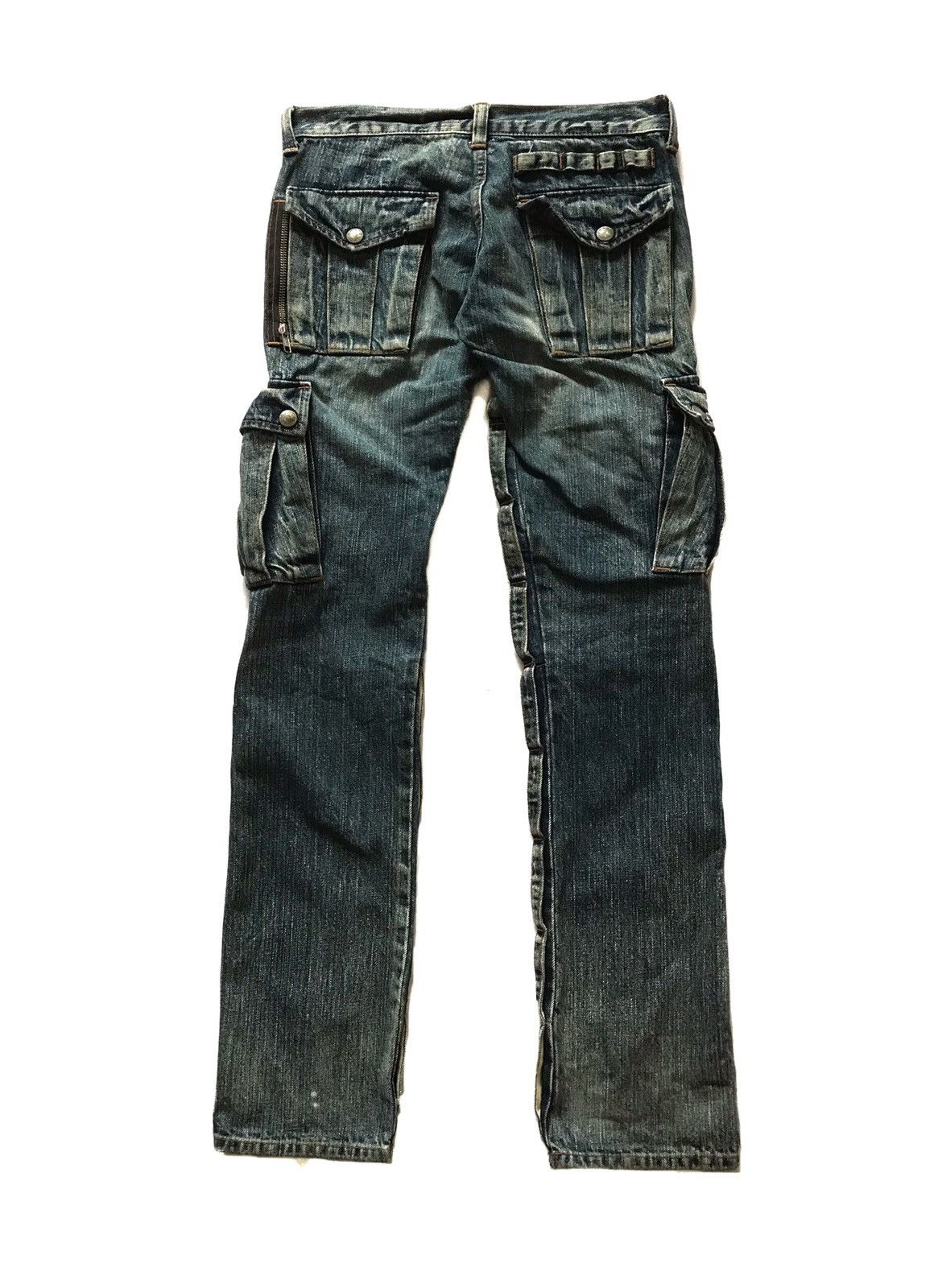20471120 × Beauty Beast × Hysteric Glamour RNA SLIM FIT CARGO ZIPPER JEANS Size US 29 - 2 Thumbnail