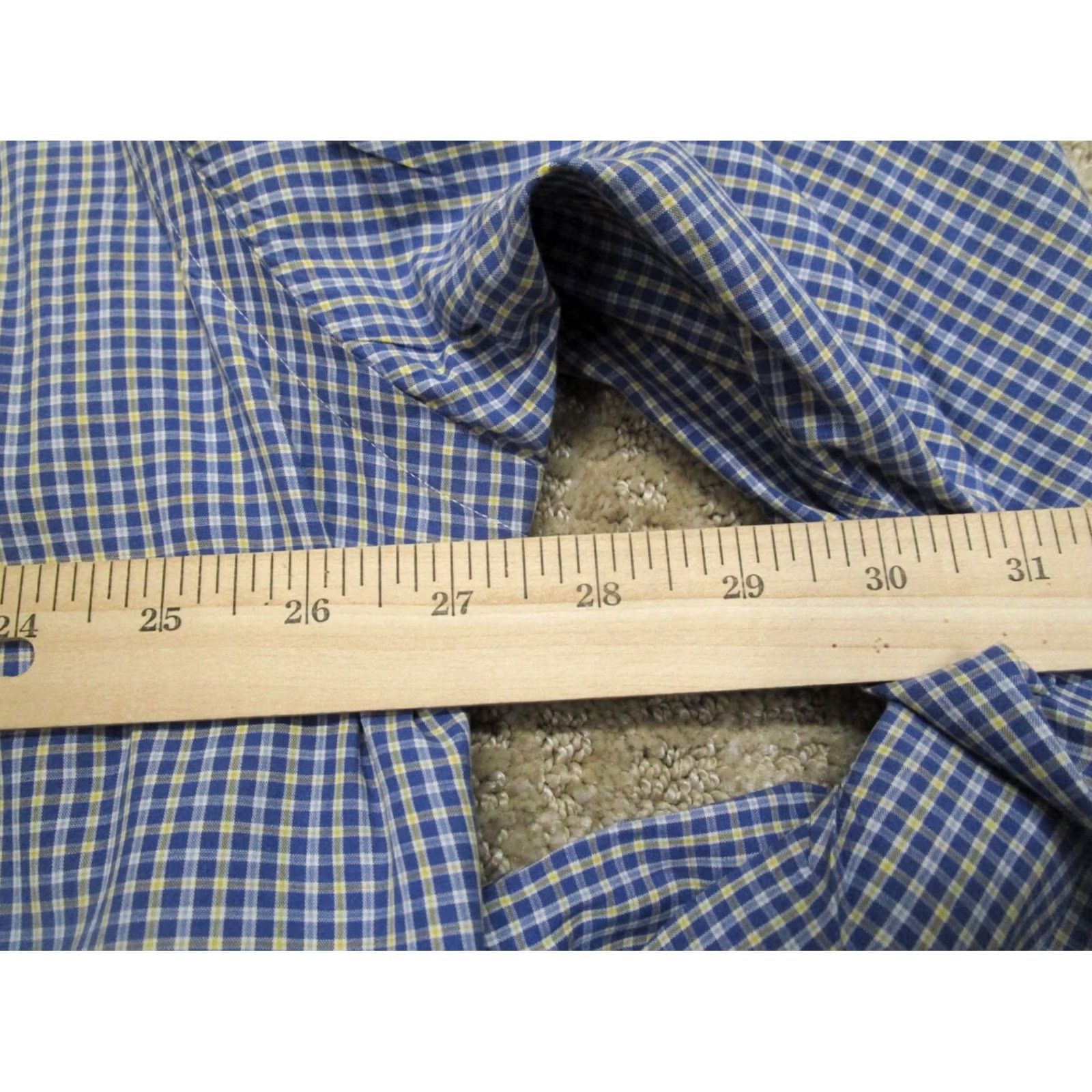 Ralph Lauren VINTAGE Ralph Lauren Shirt Men XL Blue Long Sleeve Button-Down Gingham Yarmouth Preppy Classic Size US XL / EU 56 / 4 - 5 Thumbnail