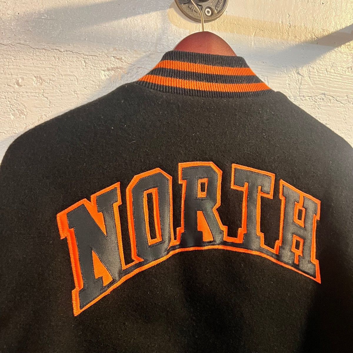 Holloway Vintage 90's Leather Varsity Letterman Jacket With Chenille Size US XL / EU 56 / 4 - 7 Thumbnail