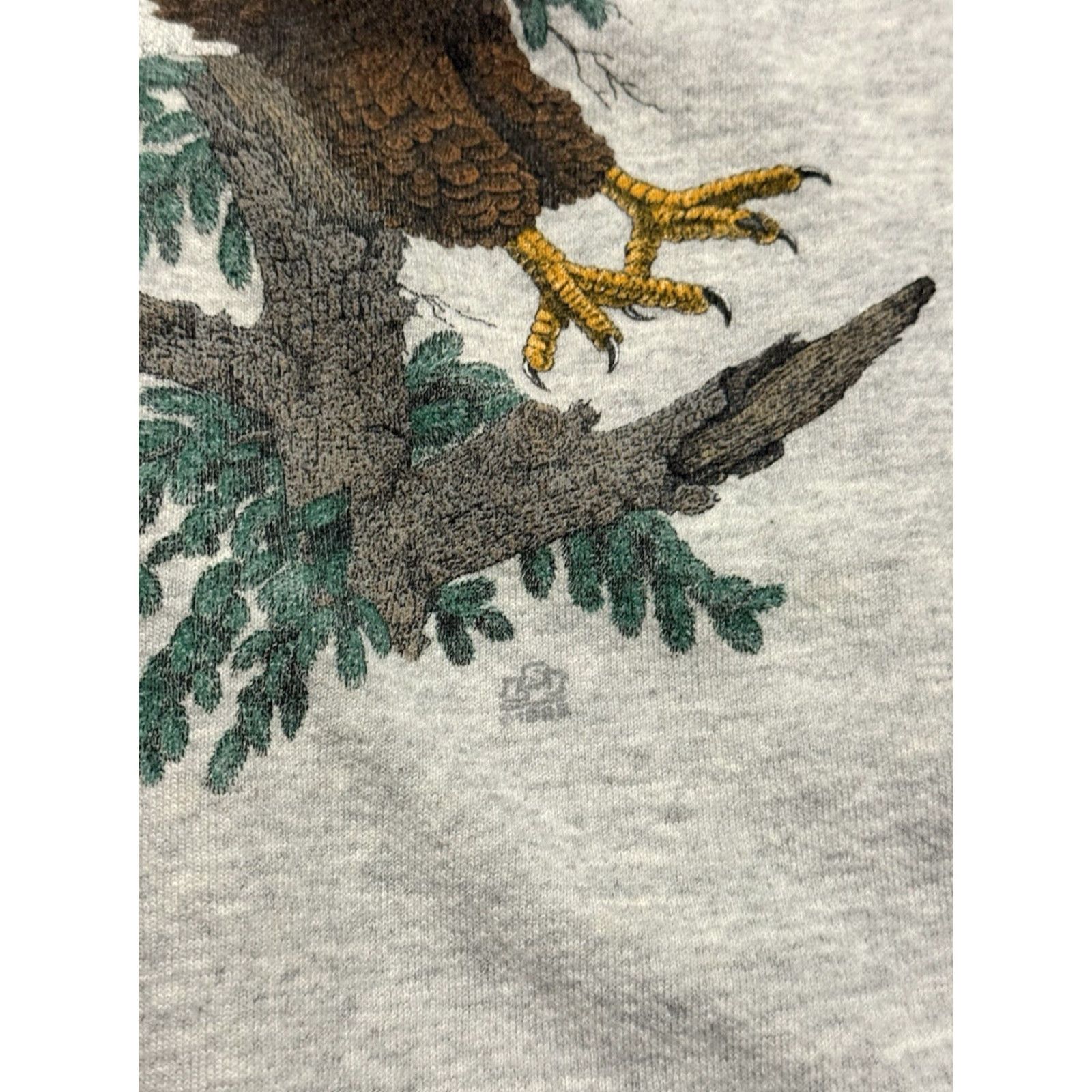 Vintage VINTAGE Cotton Grove Sweatshirt Eagle Gray 90s XL Roundneck Pullover Jumper Mens Size US XL / EU 56 / 4 - 6 Thumbnail